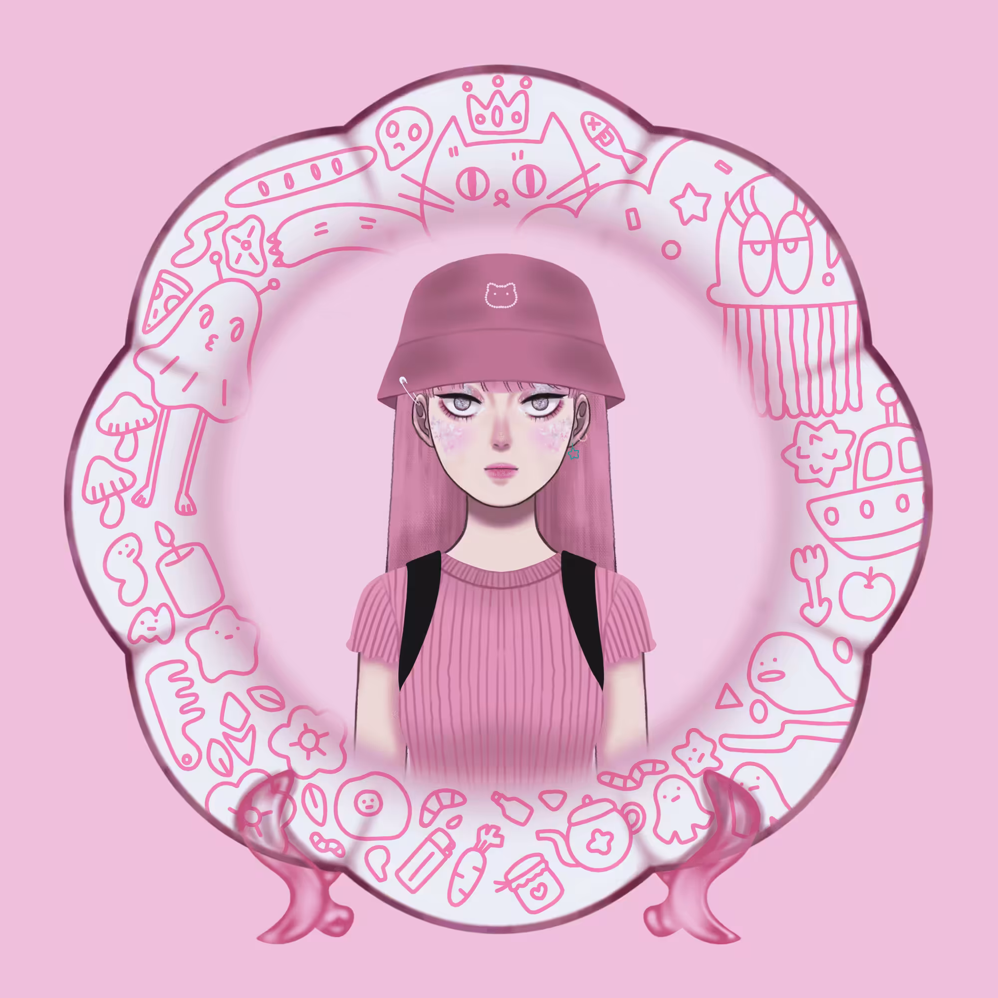 pinky doodle cucu #0048