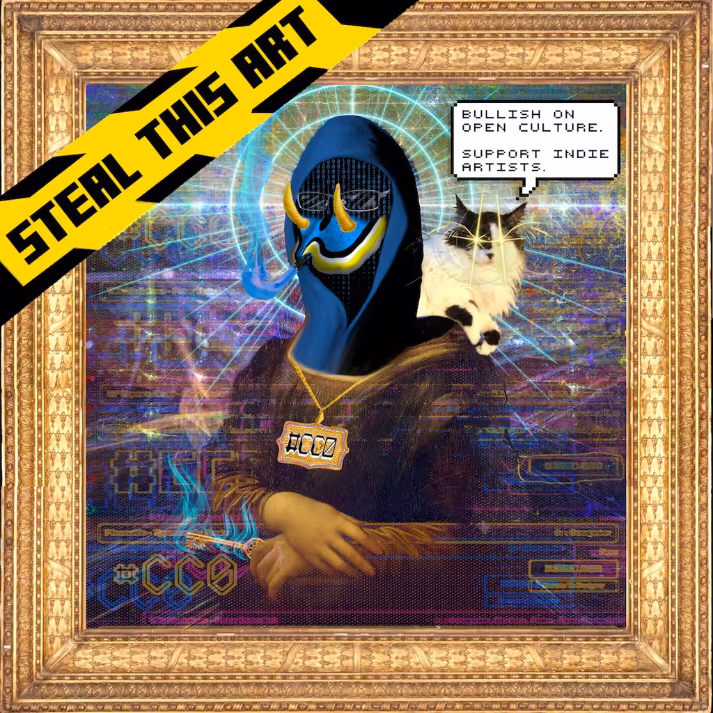 Special #FREEART Edition of CryptoStella #131 (MxVoid Remix feat. Beatrix the Cat)