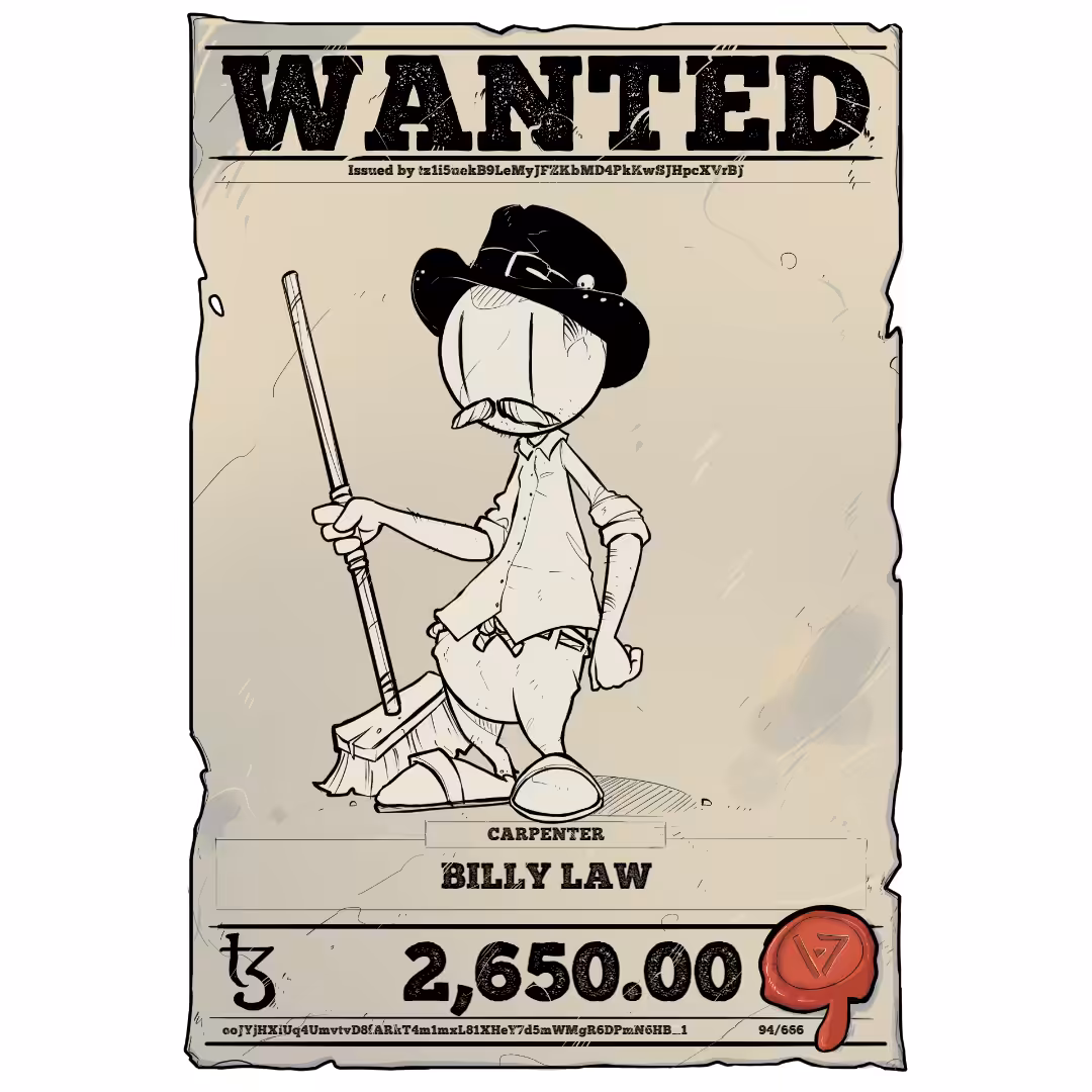 BILLY LAW | TEZOS PIRATE 94/666