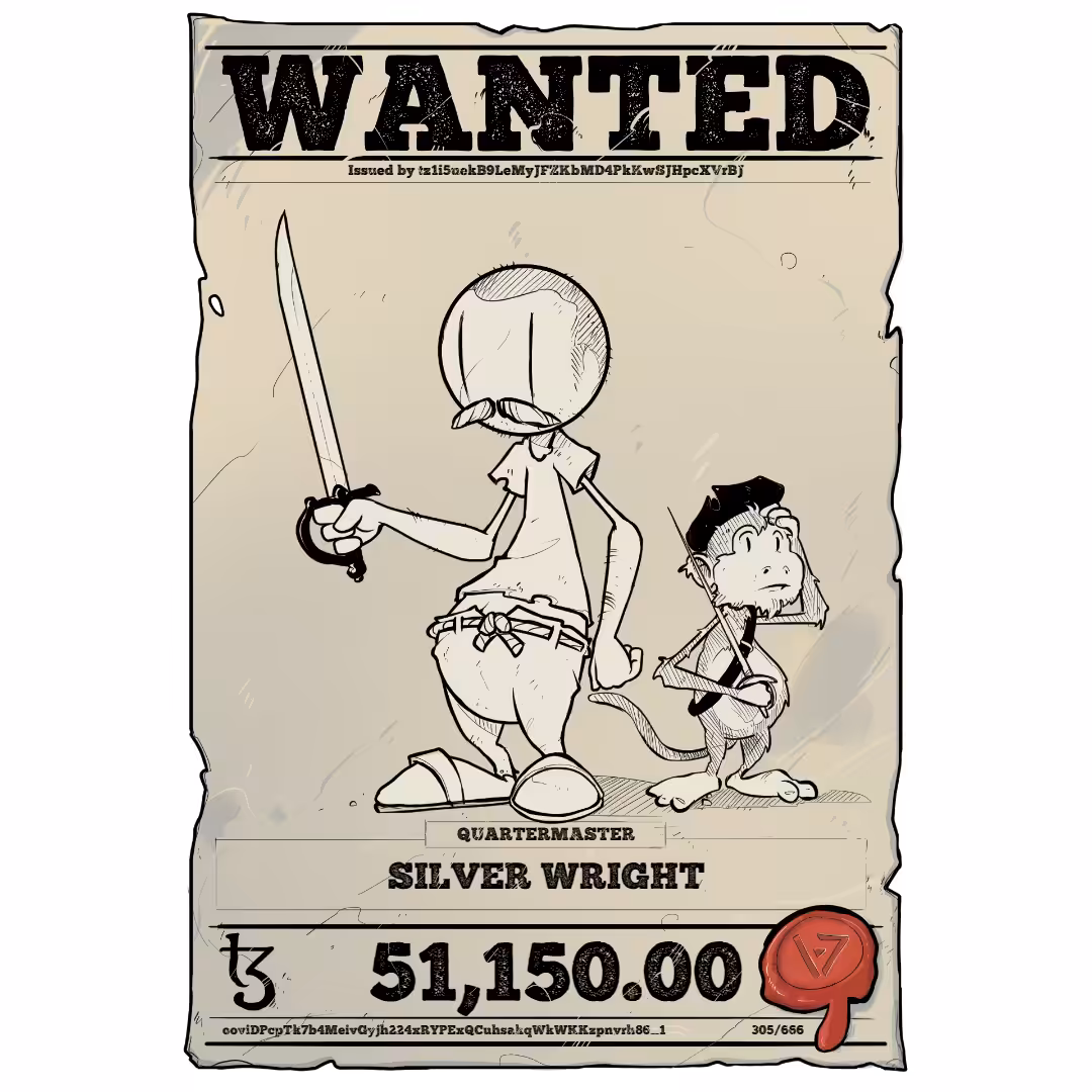 SILVER WRIGHT | TEZOS PIRATE 305/666