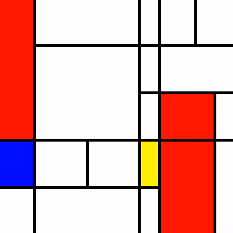 compositioninredblueandyellow.art, (NFT) #127