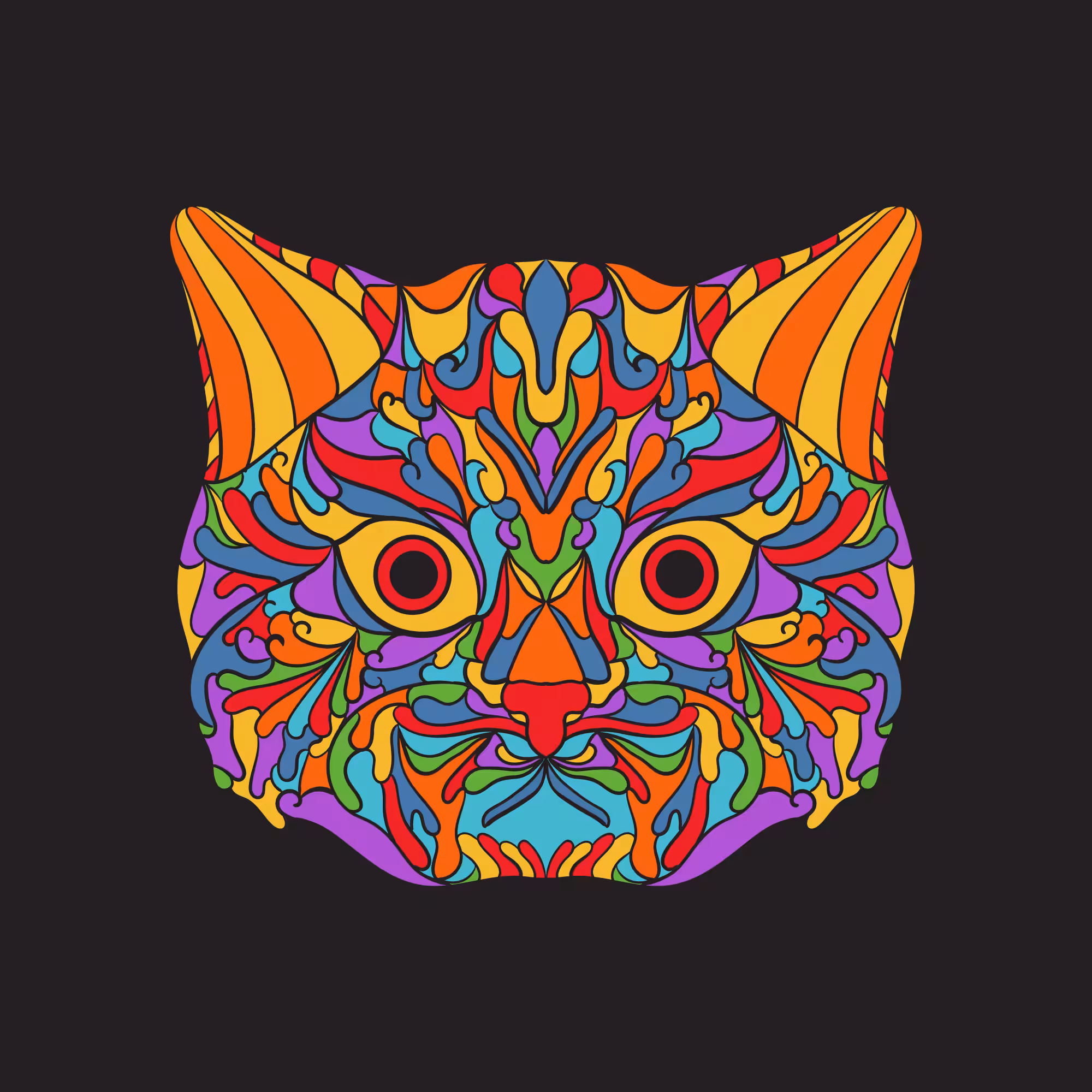 Colorful Cat