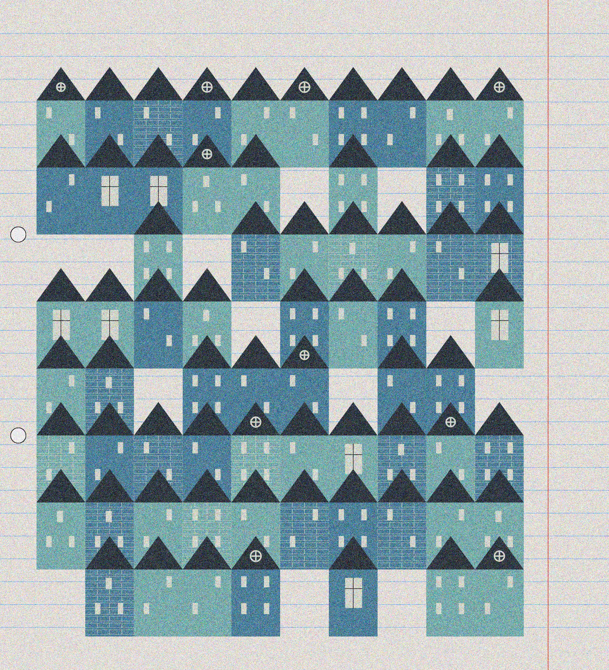 sketchbook page 7: neighbourhoods #42
