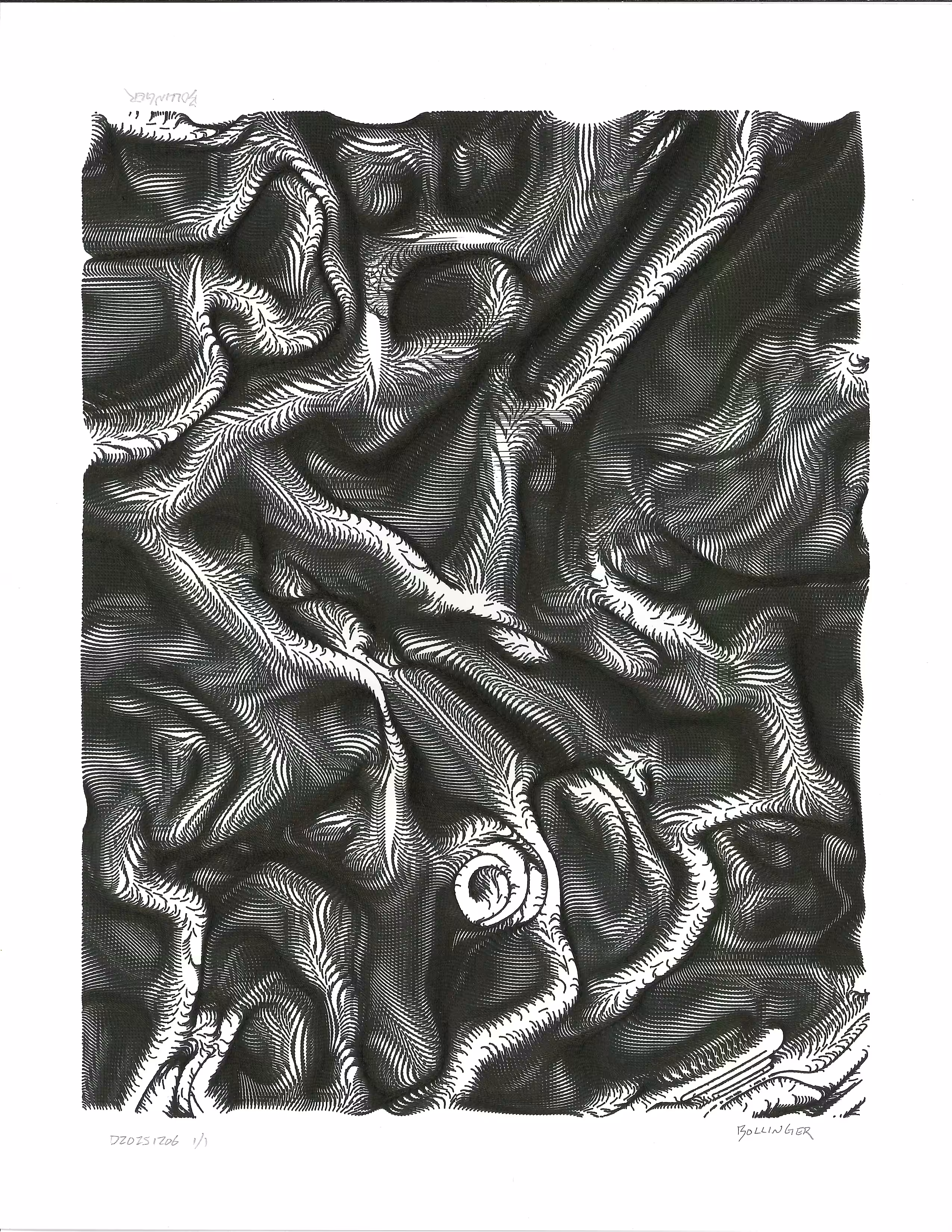 Physical Pen Plots: D20251206 Wave Funk #6