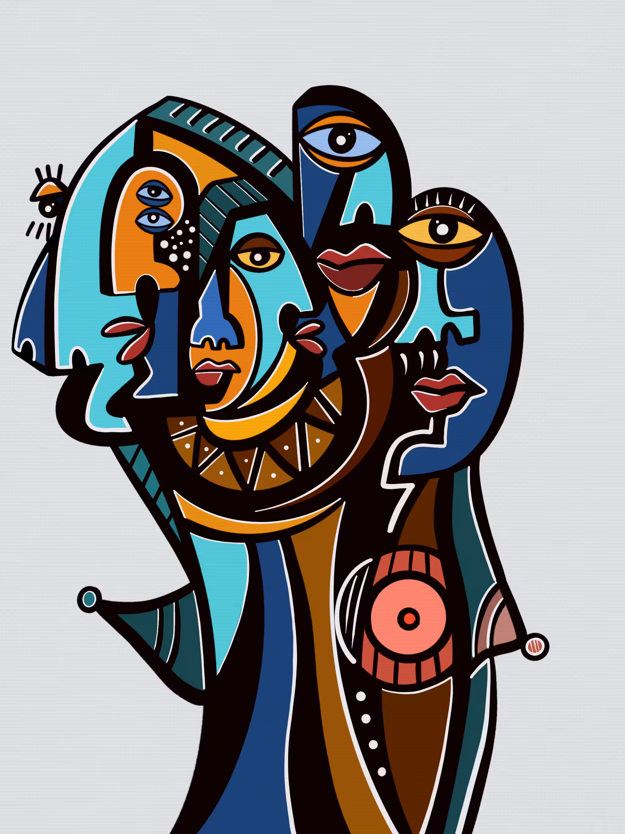 Cubist Figure