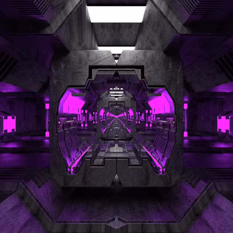 Space tunnel. Earth - Venus