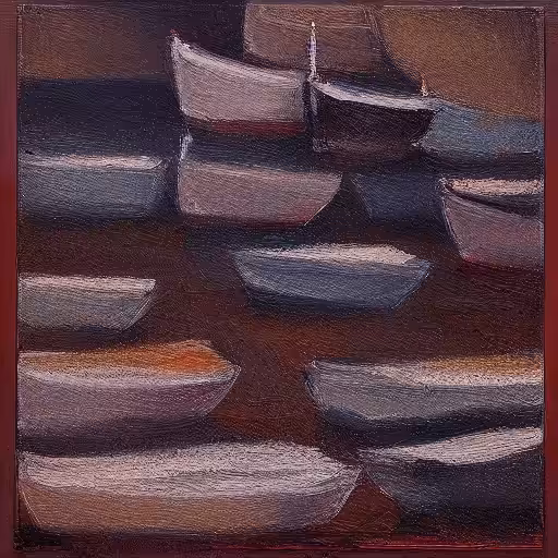 boats at sunset #25