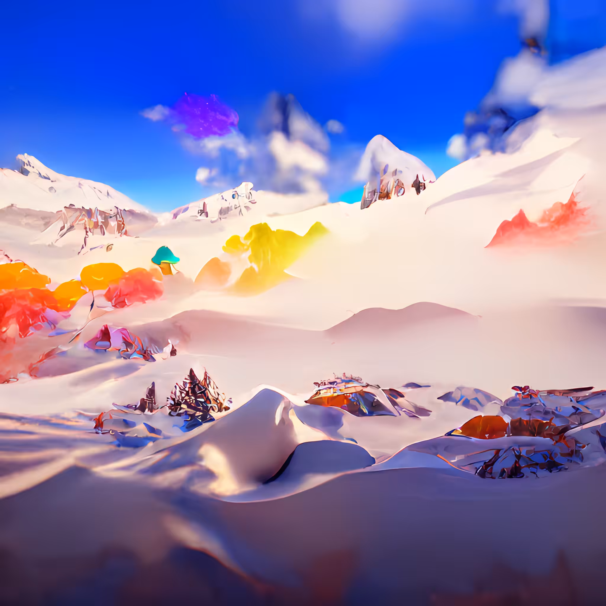 Snowy AI Mountains #6