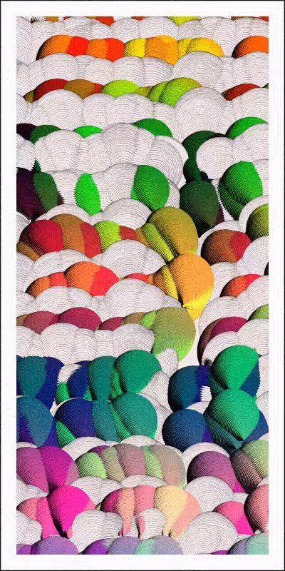 Balloon Field on Clouds #80
