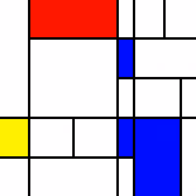 compositioninredblueandyellow.art, (NFT) #40