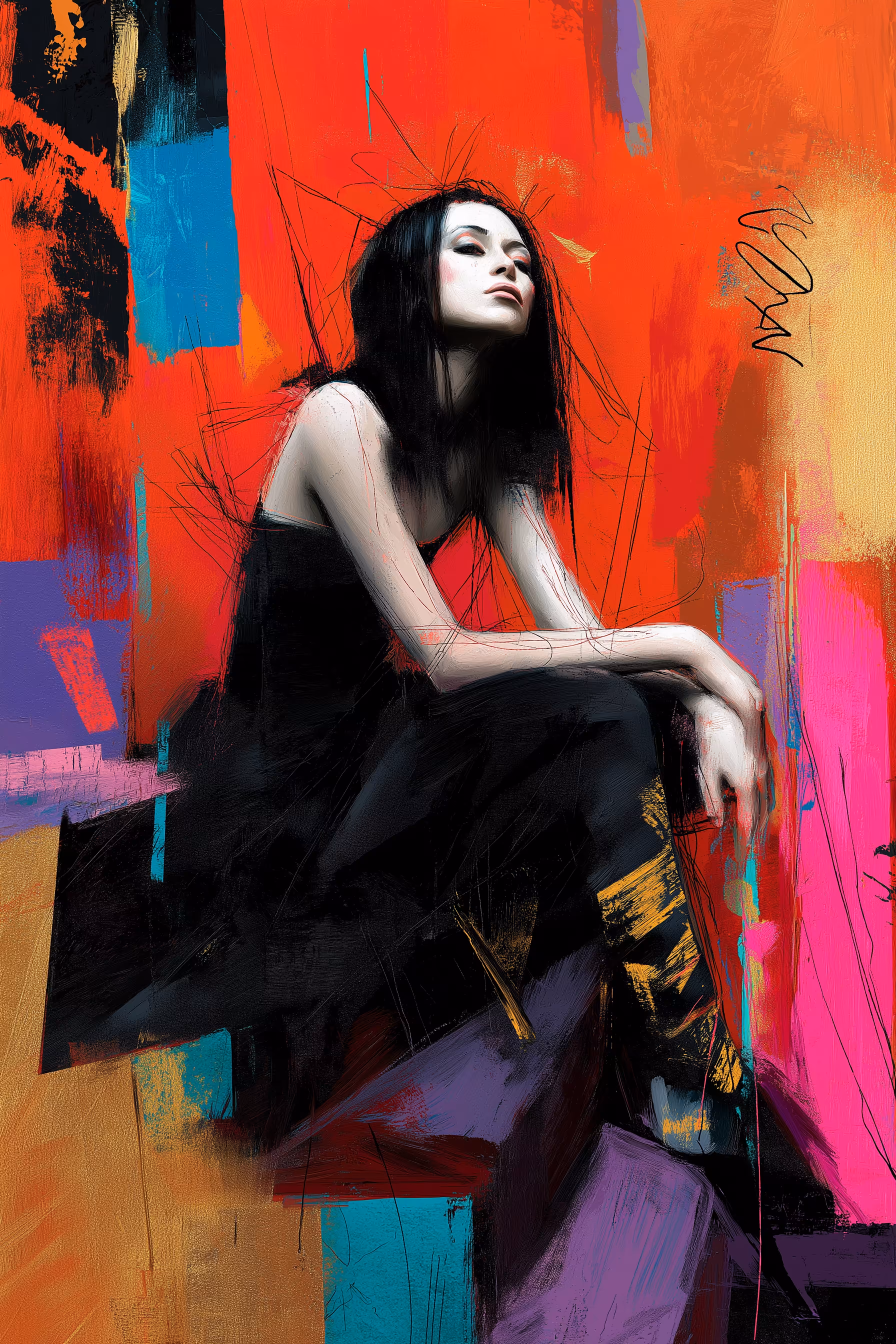 Fragments of Silence in Crimson