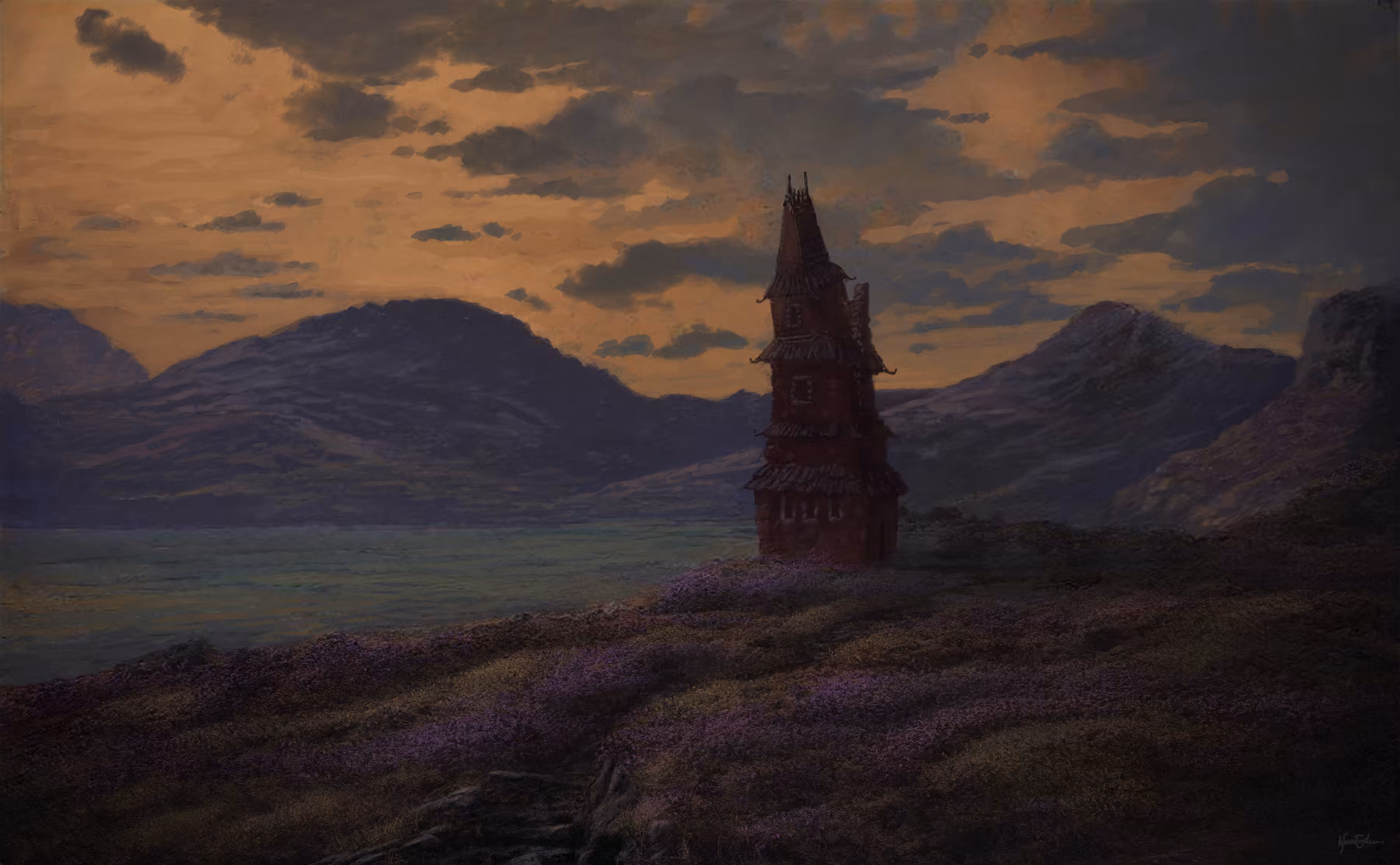 The crooked red house