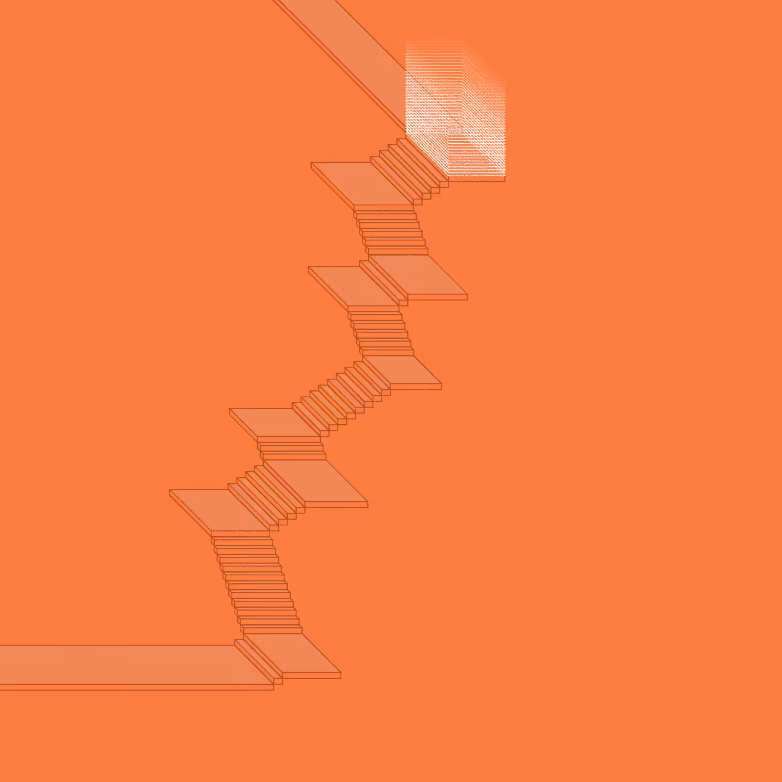 Stairs in a room #110
