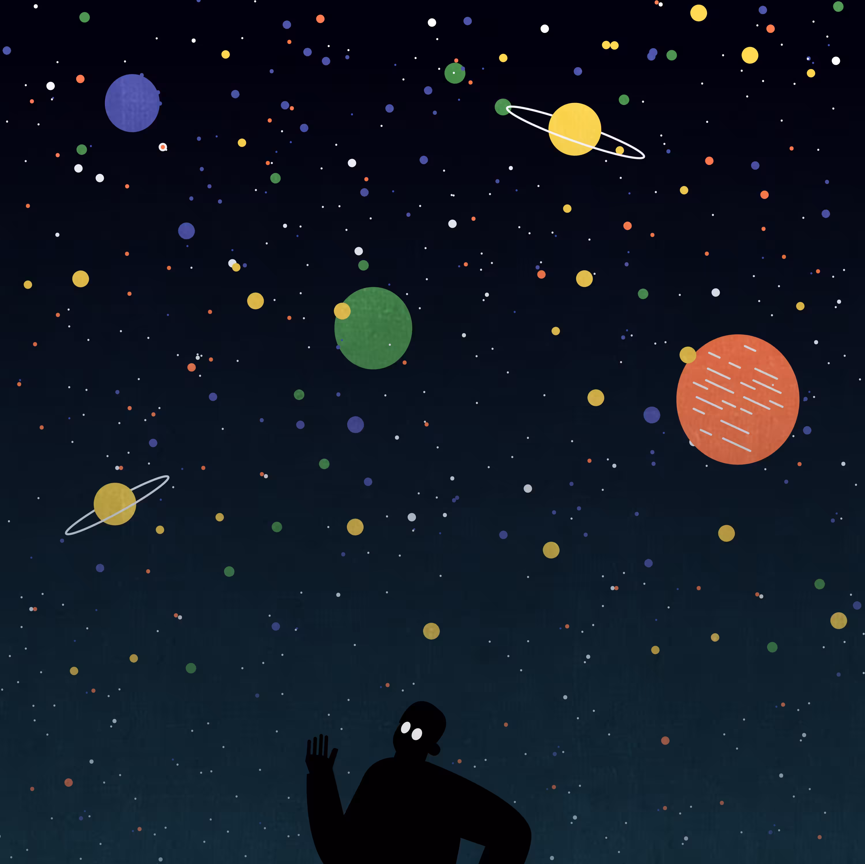 A space-like night