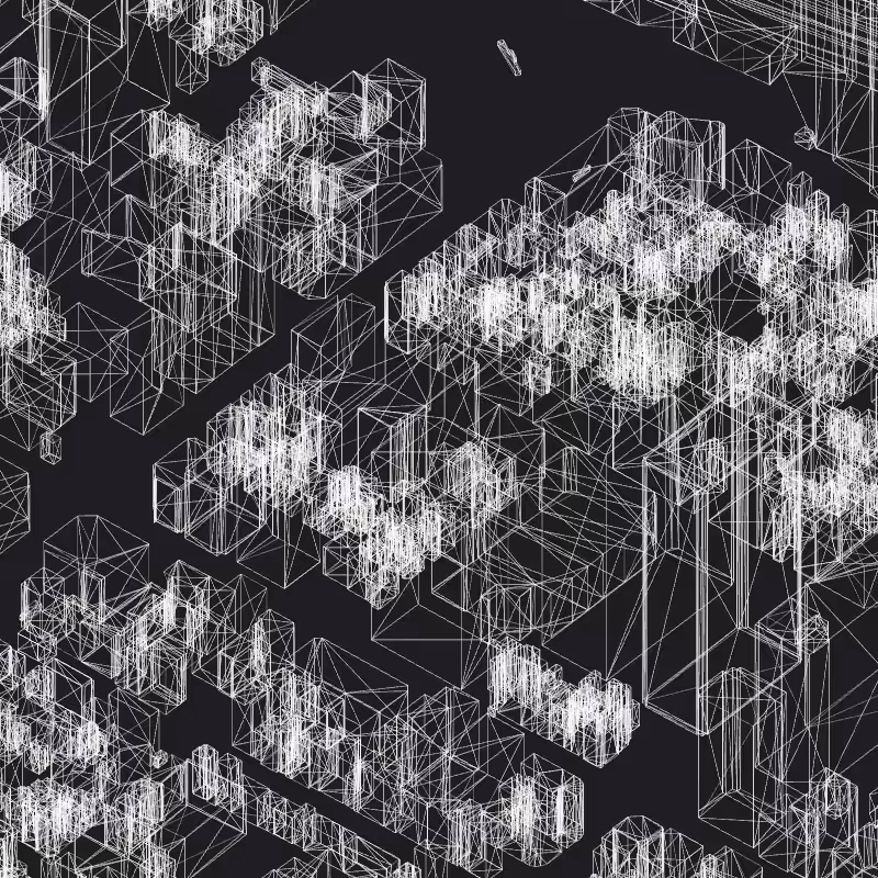 Wireframe City: Tokyo Shibuya #82