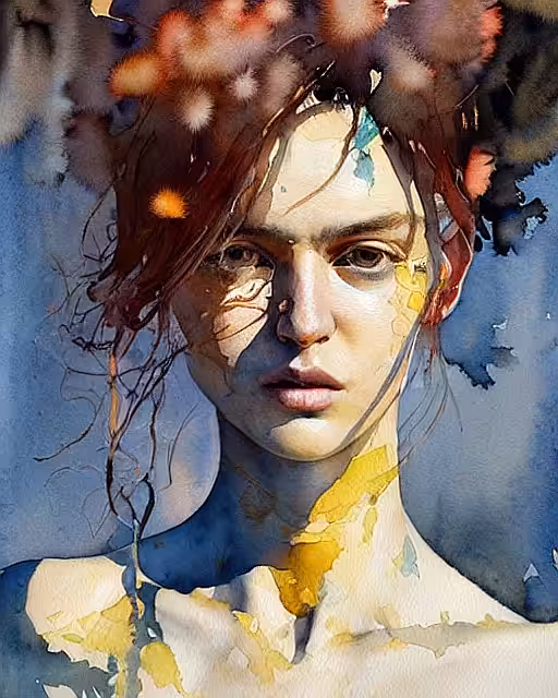 Watercolor #17 - AI Generated