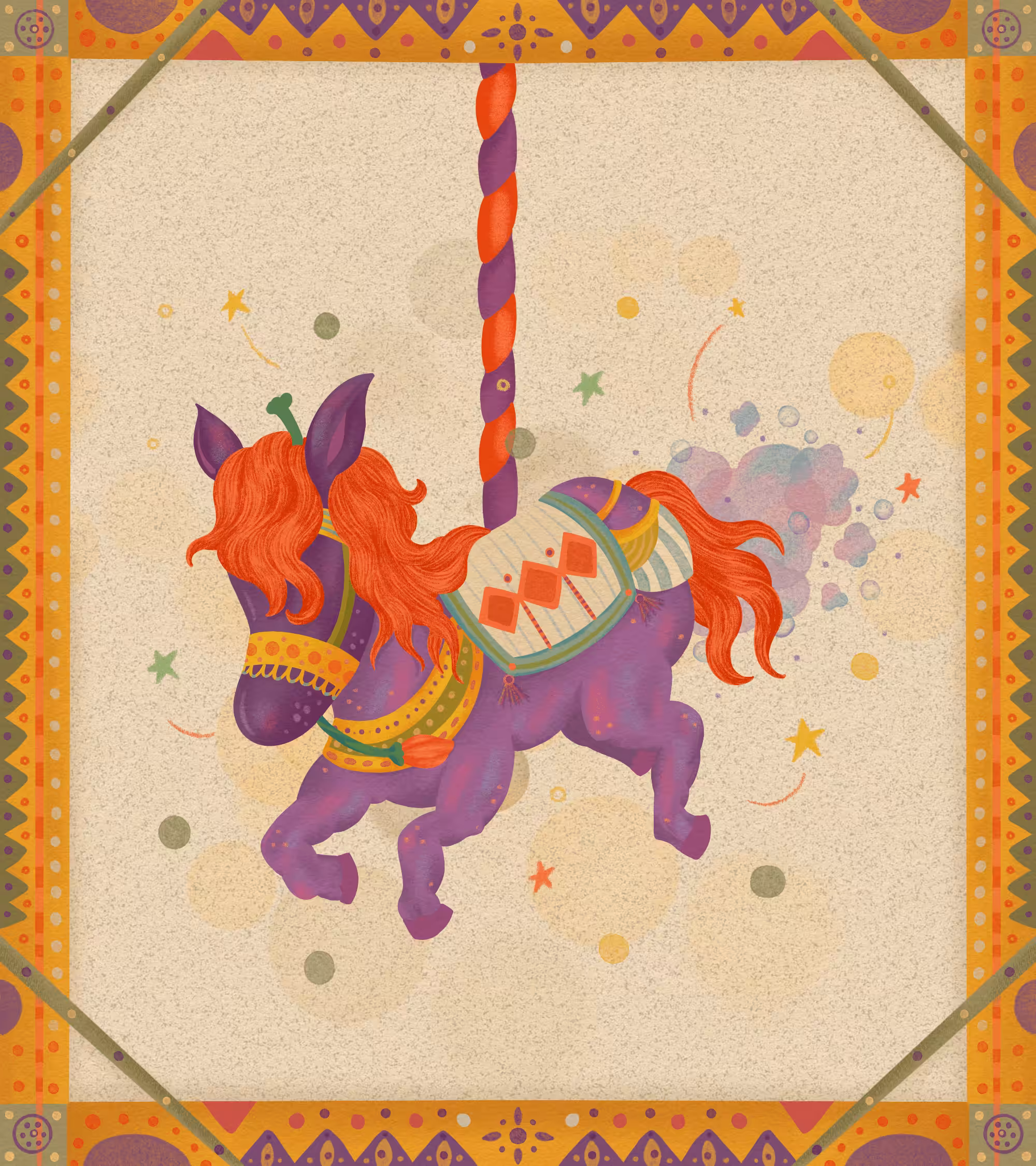 Farty Carousel Horse