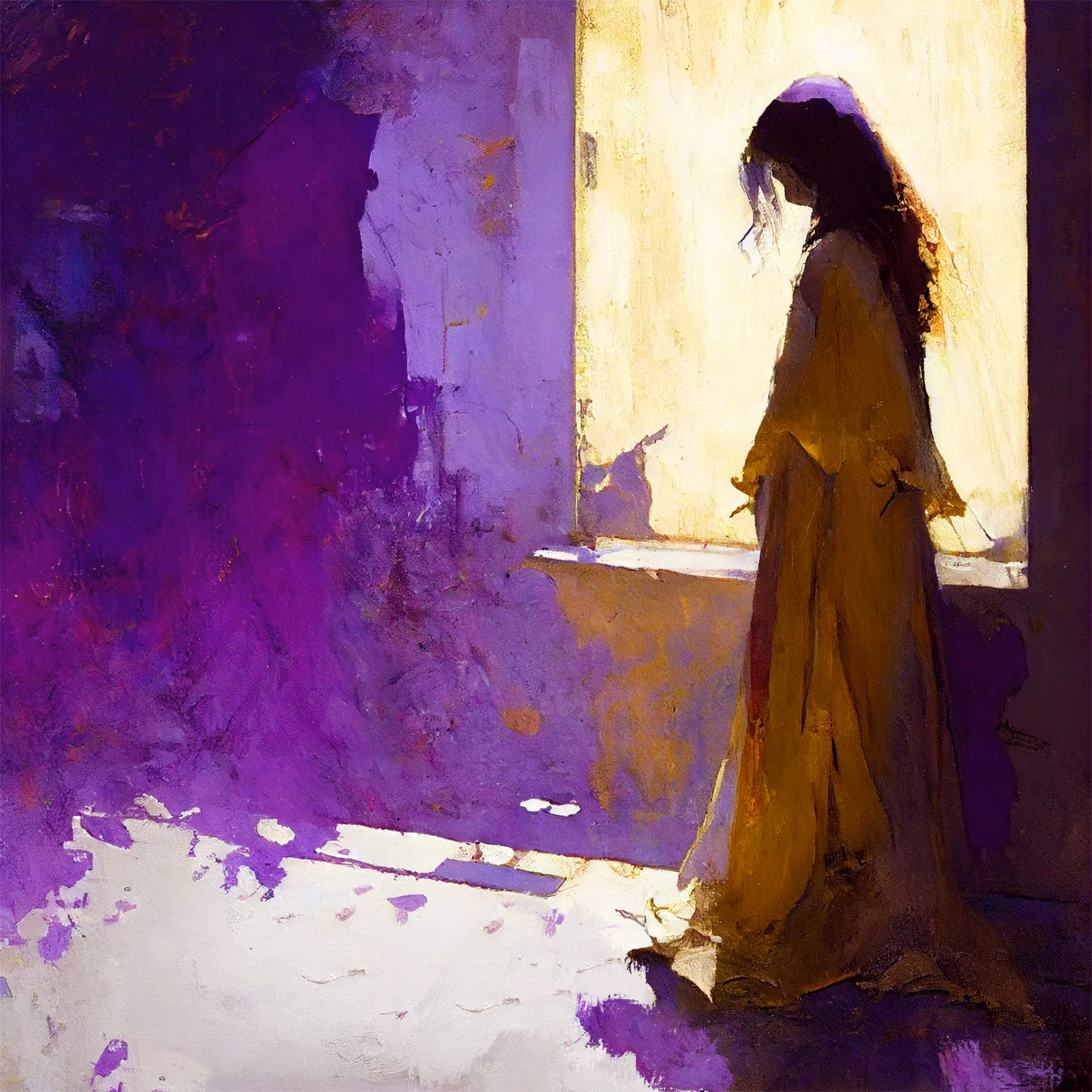 House with the Ghosts: Painting with my wife