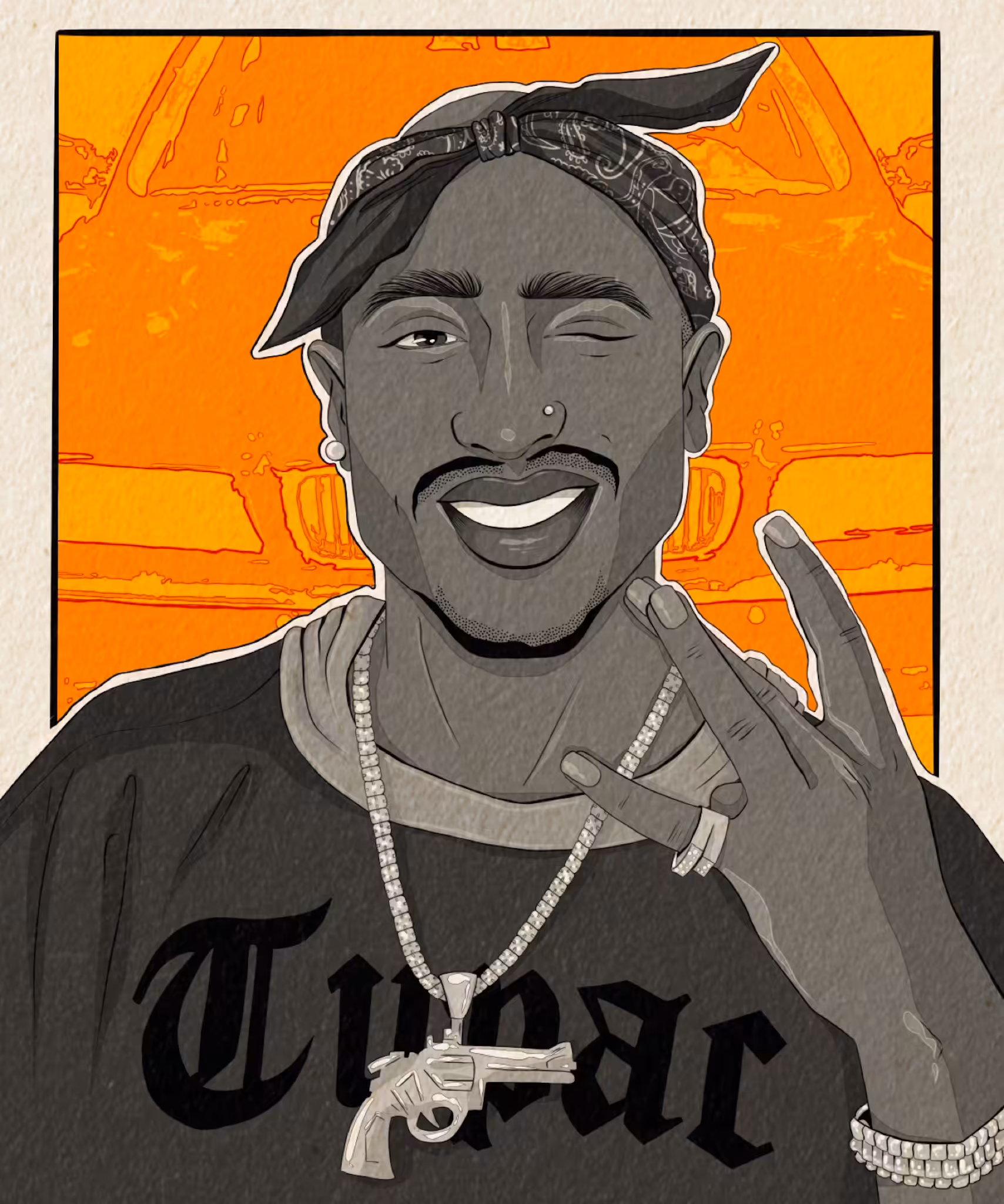 FAN ART 2PAC. The gift for you.