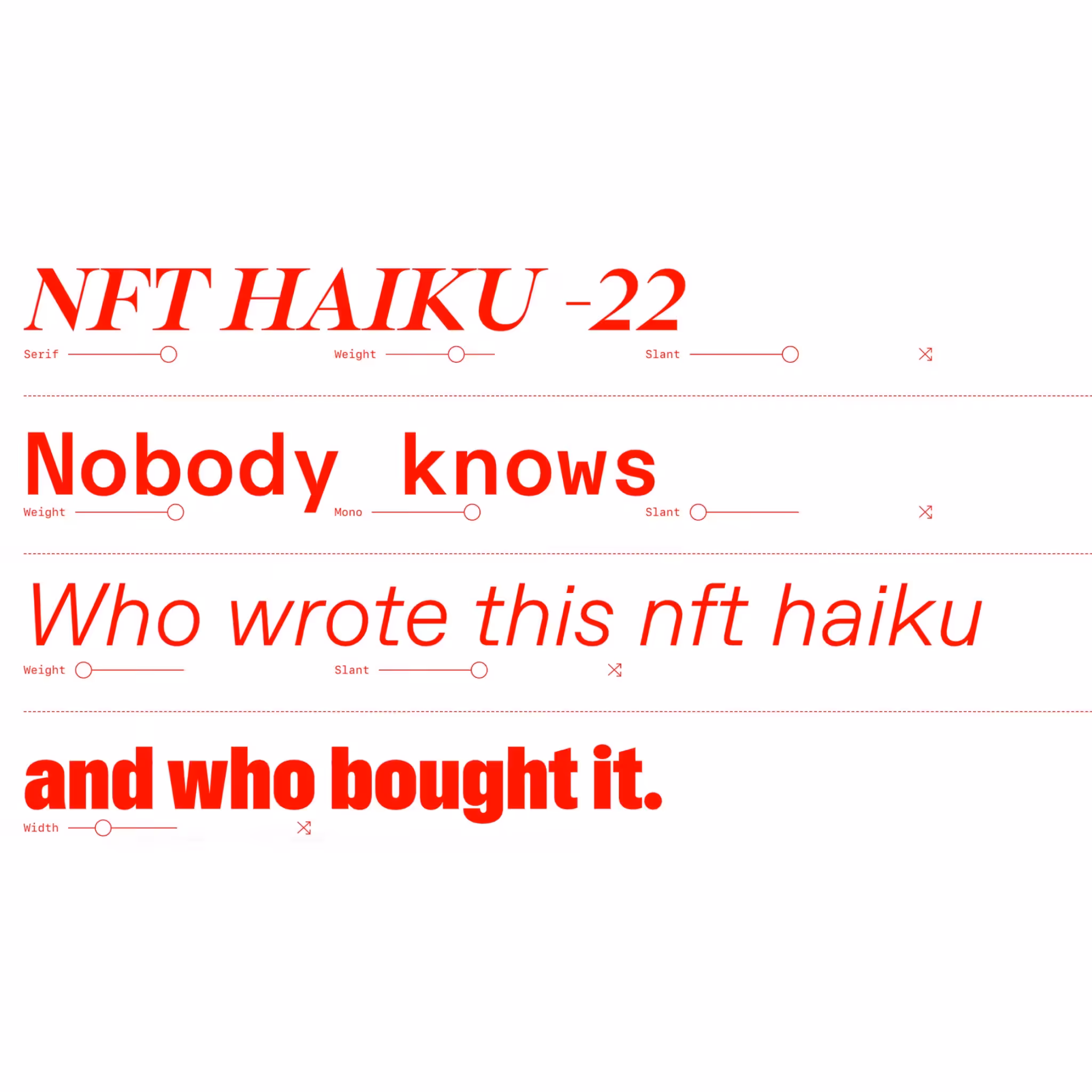 NFT HAIKU - 22