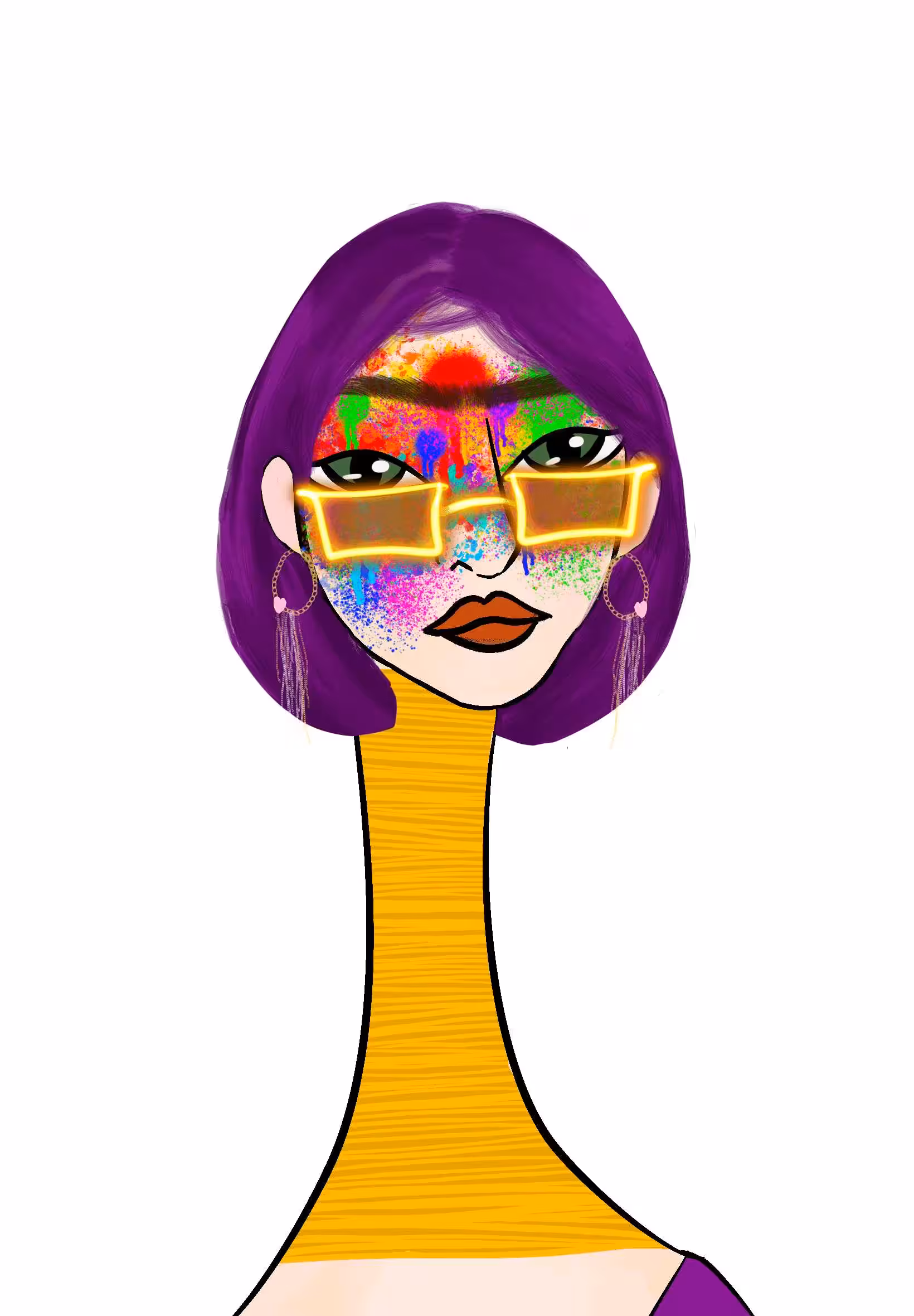 Long Neckie Ladies: Long Neckie Lady #1834