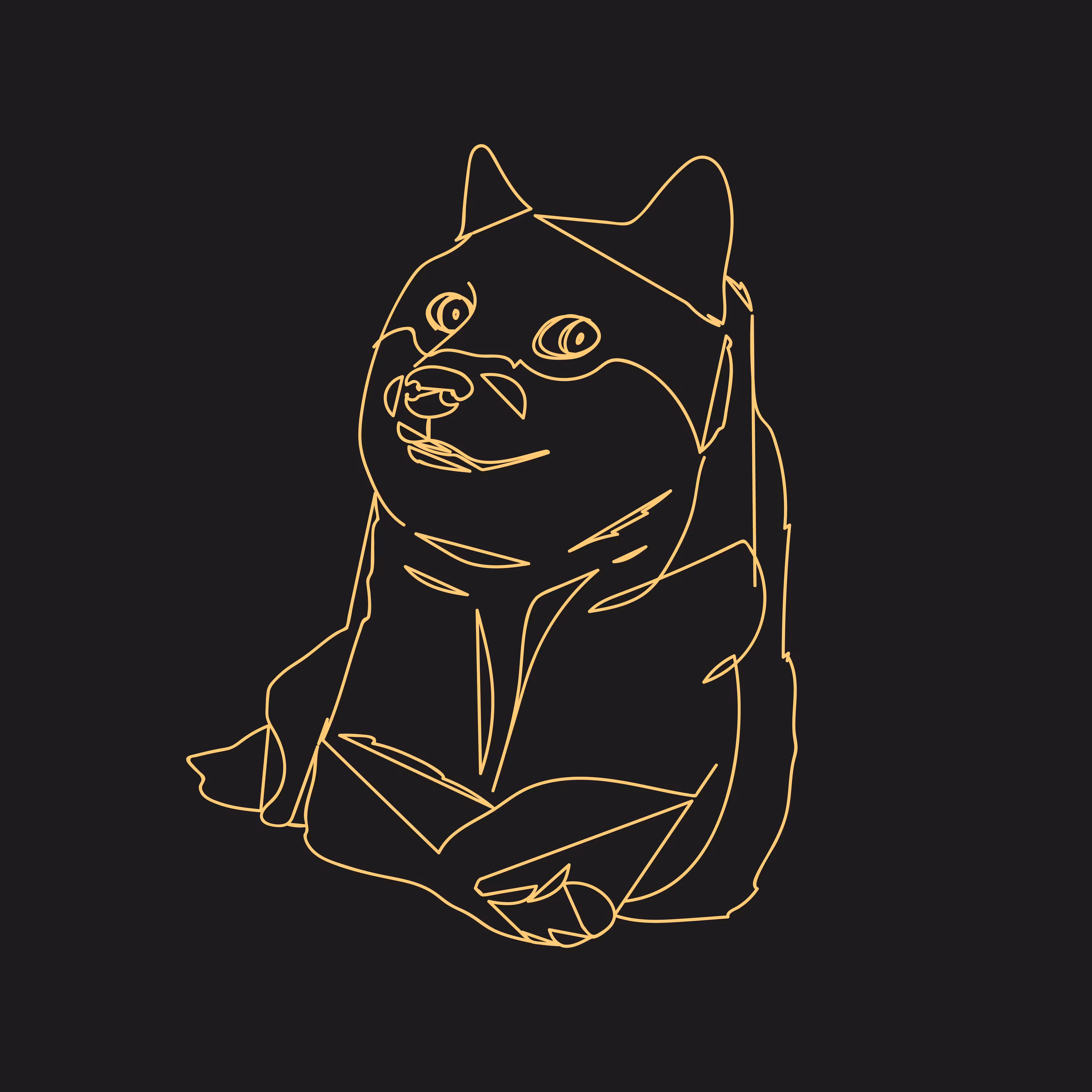 Doge | Line Art