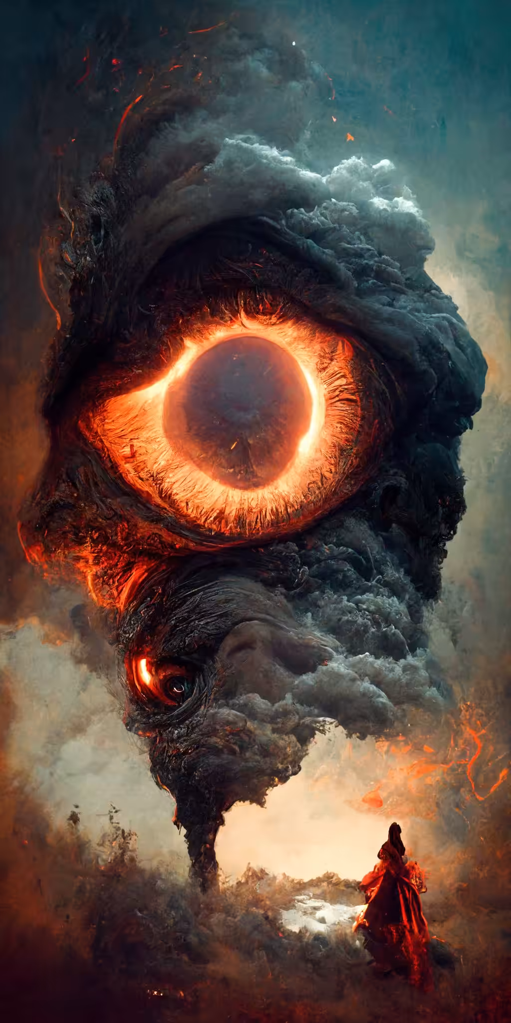 Eye of the Volcanic Eruption