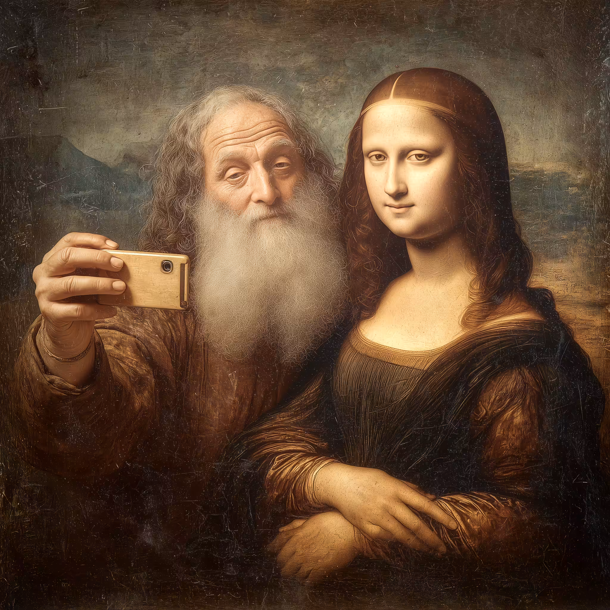 Selfie with da Vinci