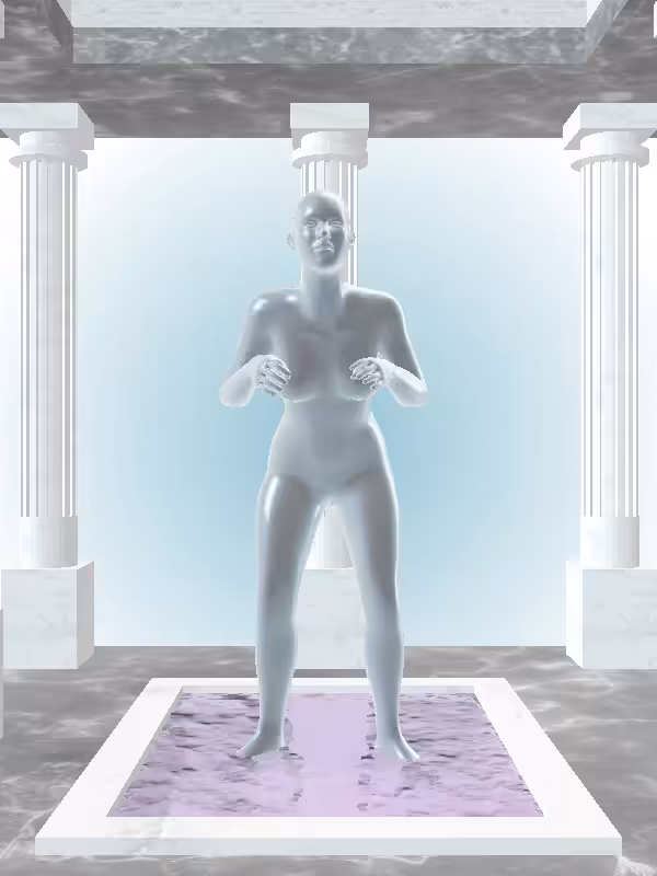 HeavenComputer: The Old Shimmery Blue Woman #106