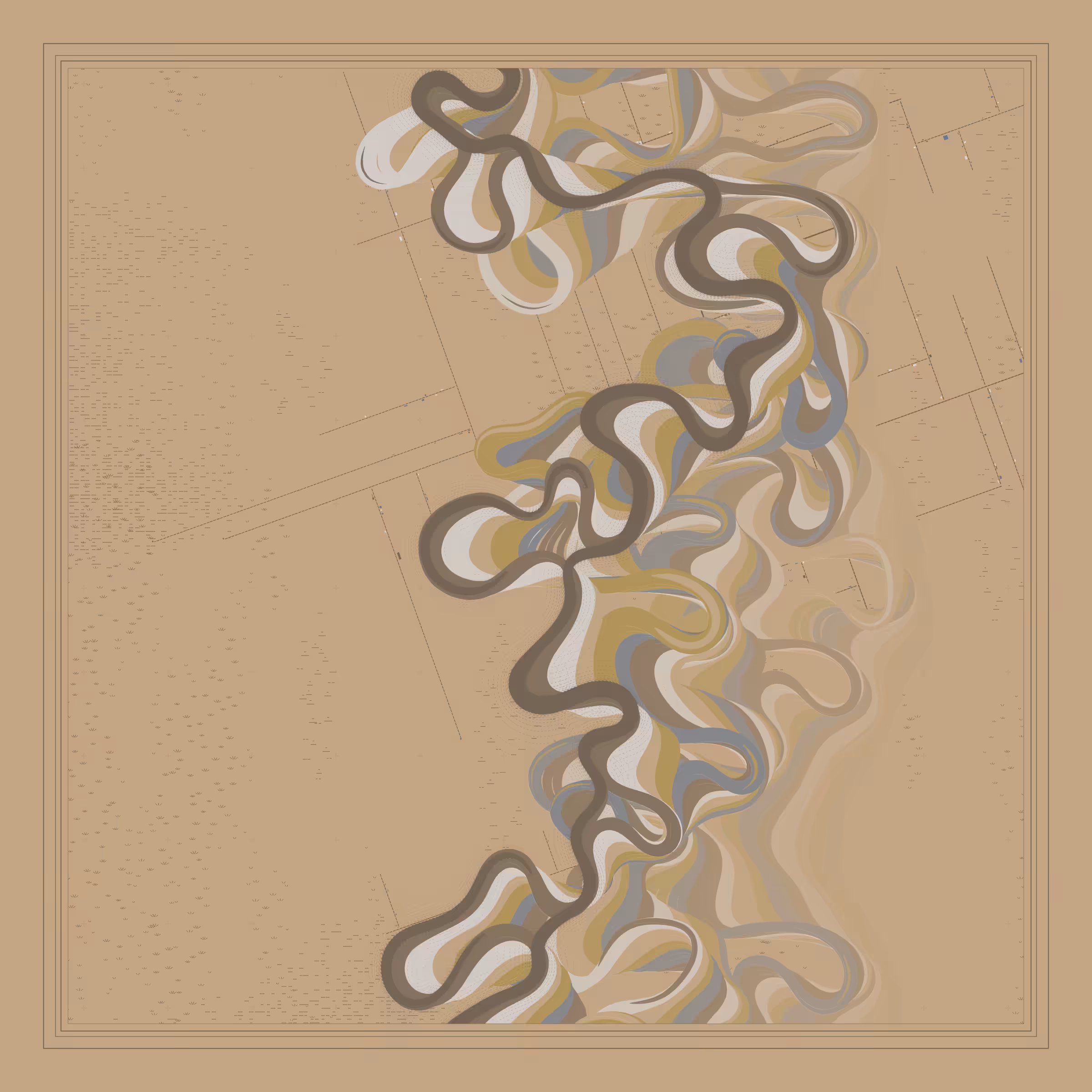Ancient Courses of Fictional Rivers #601