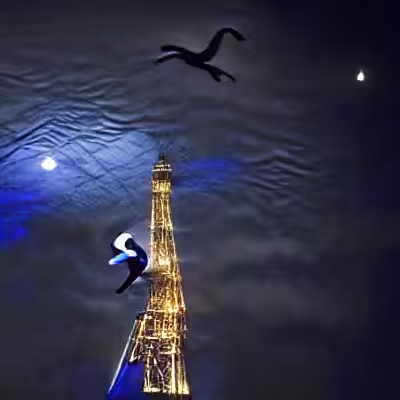 Eiffel Tower Poetry Flight