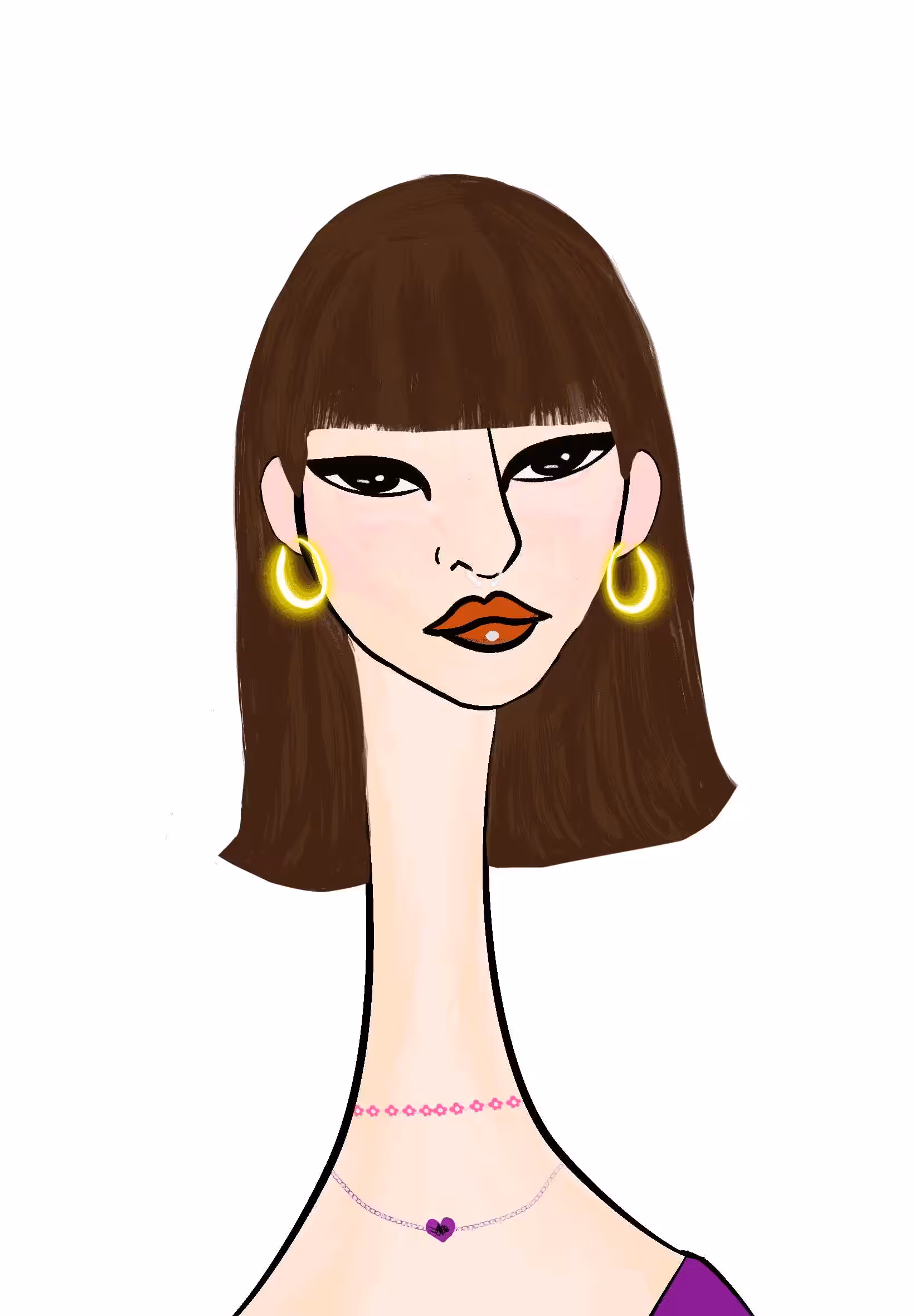 Long Neckie Lady #2213