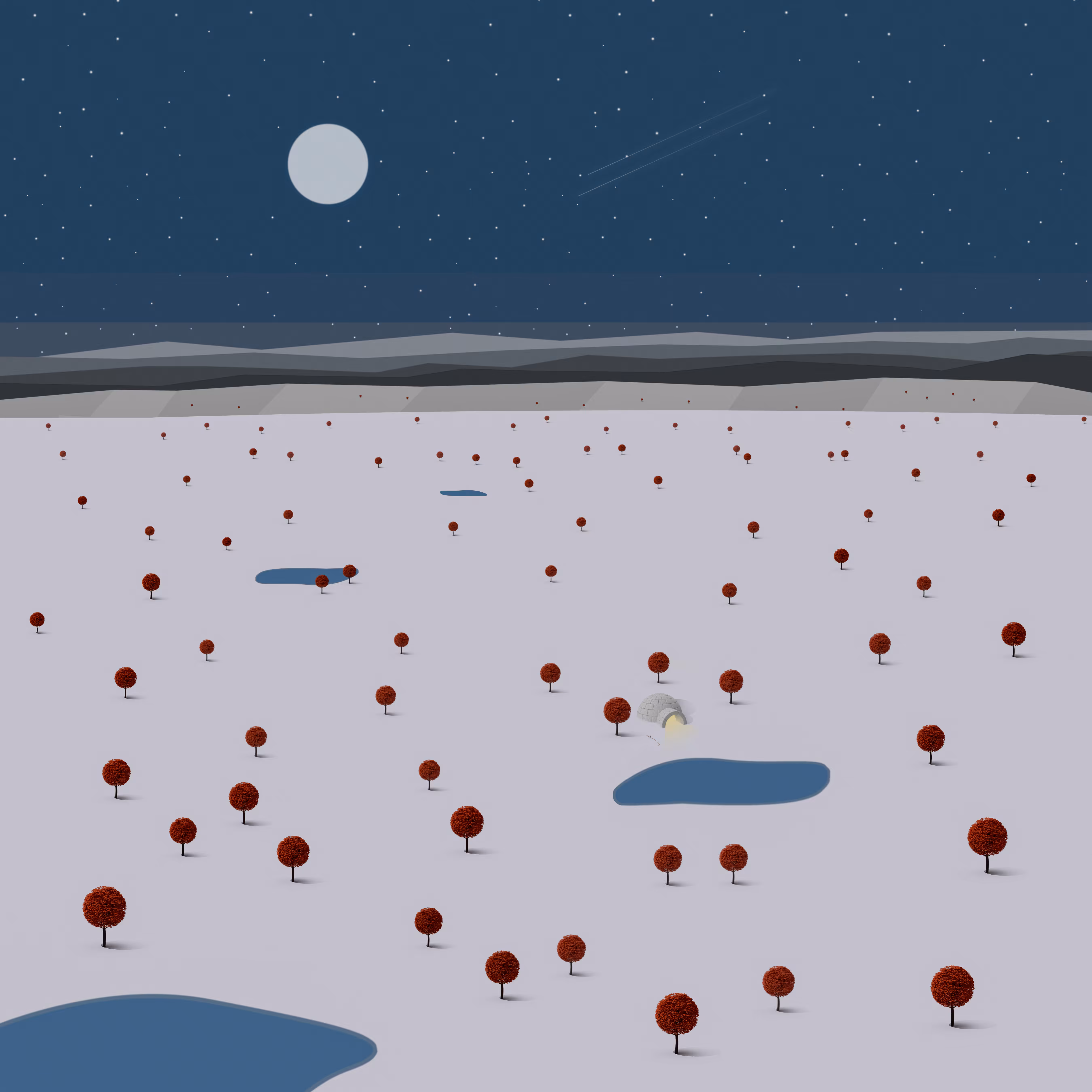 A Tranquil Winter Night