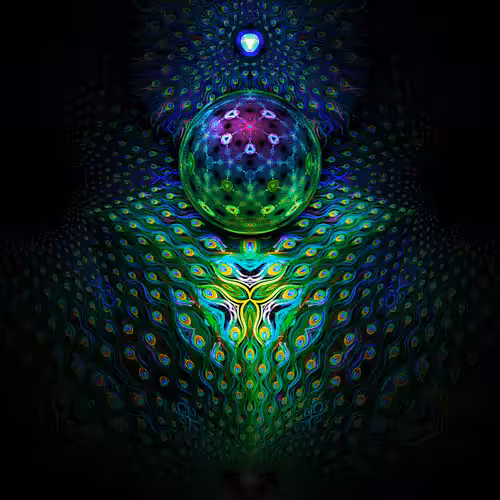 Peacock Cube Ball