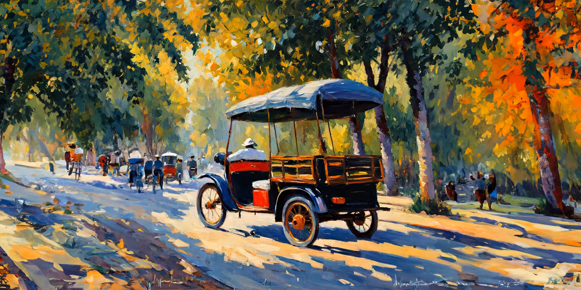 Tuk-Tuk Impressionist Painting No.4