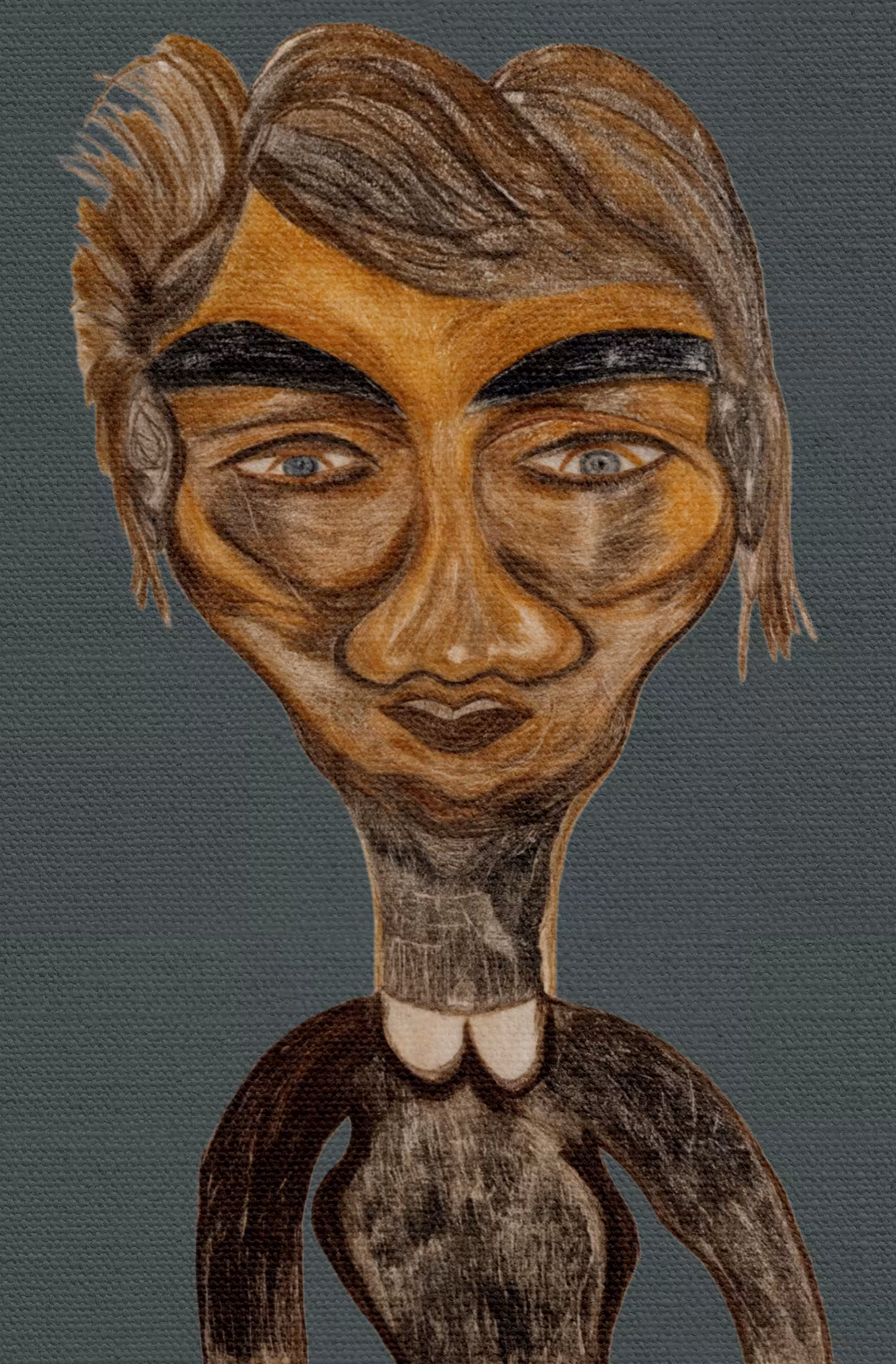 Hand-draw art works: Lucien – The Silent Observer of Time