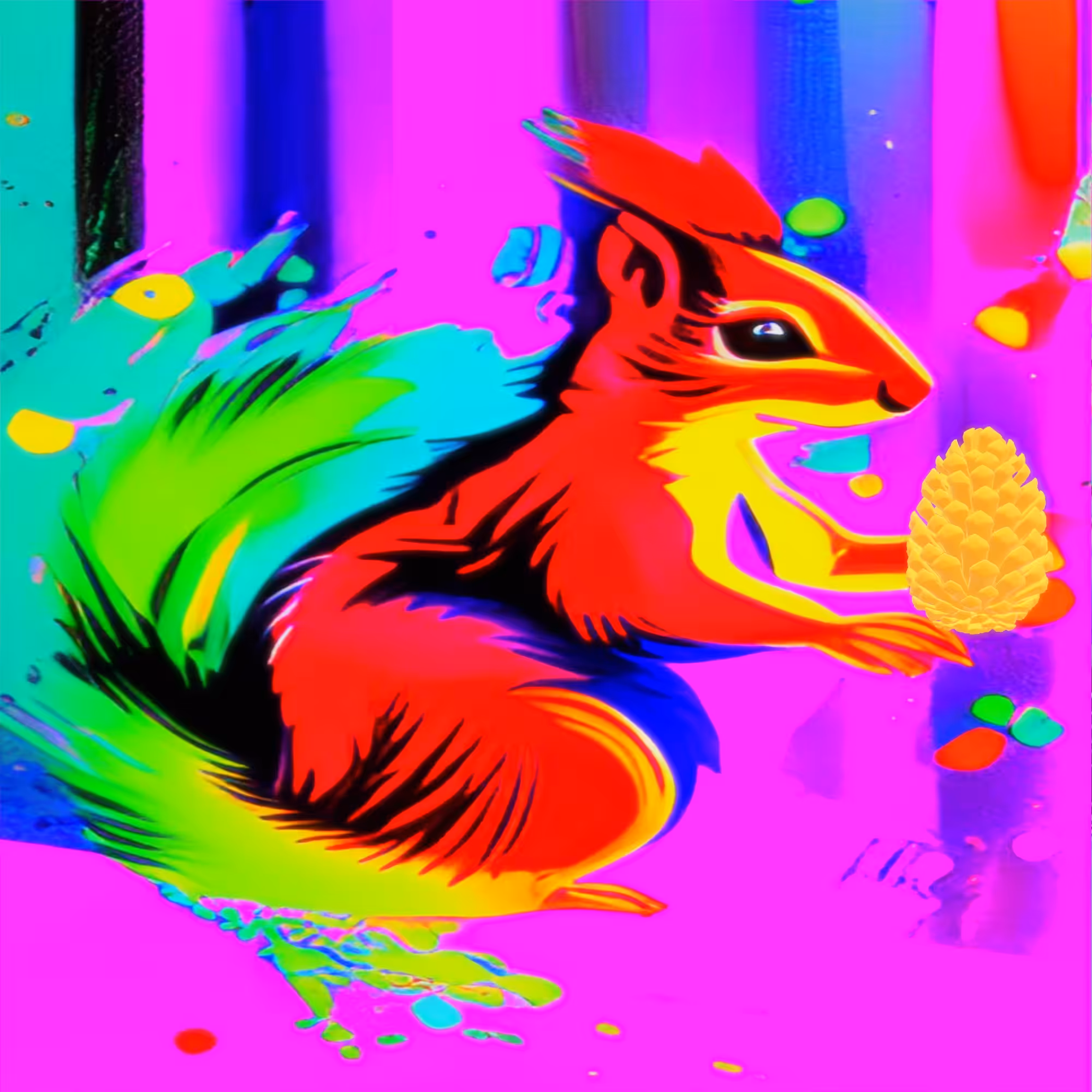 Squirrel and Pine