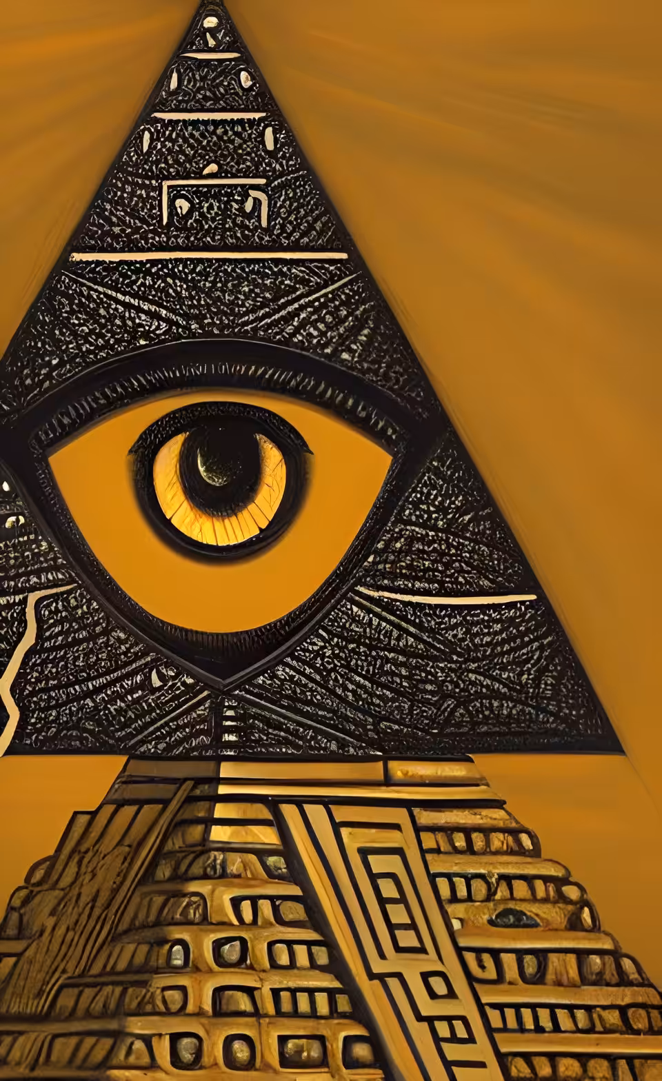 Ancient Paintings : The Pyramid Symbol