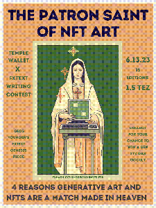 Write3 Posters - Open Editions: The Patron Saint of NFT art - Poster