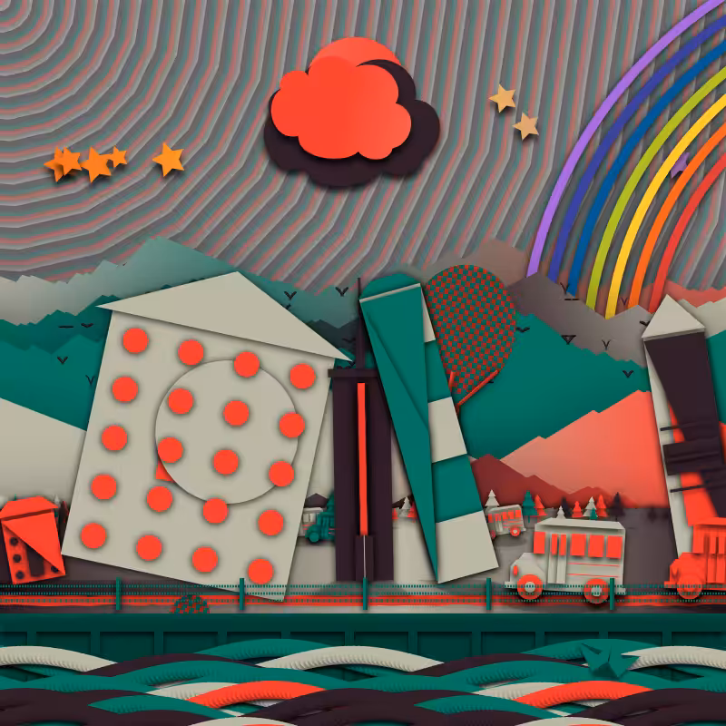 Paper Art 2.5D #134