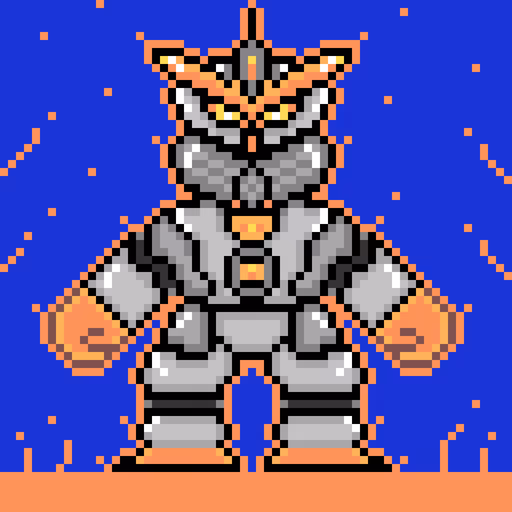 Robo series No. 1(Background blue)