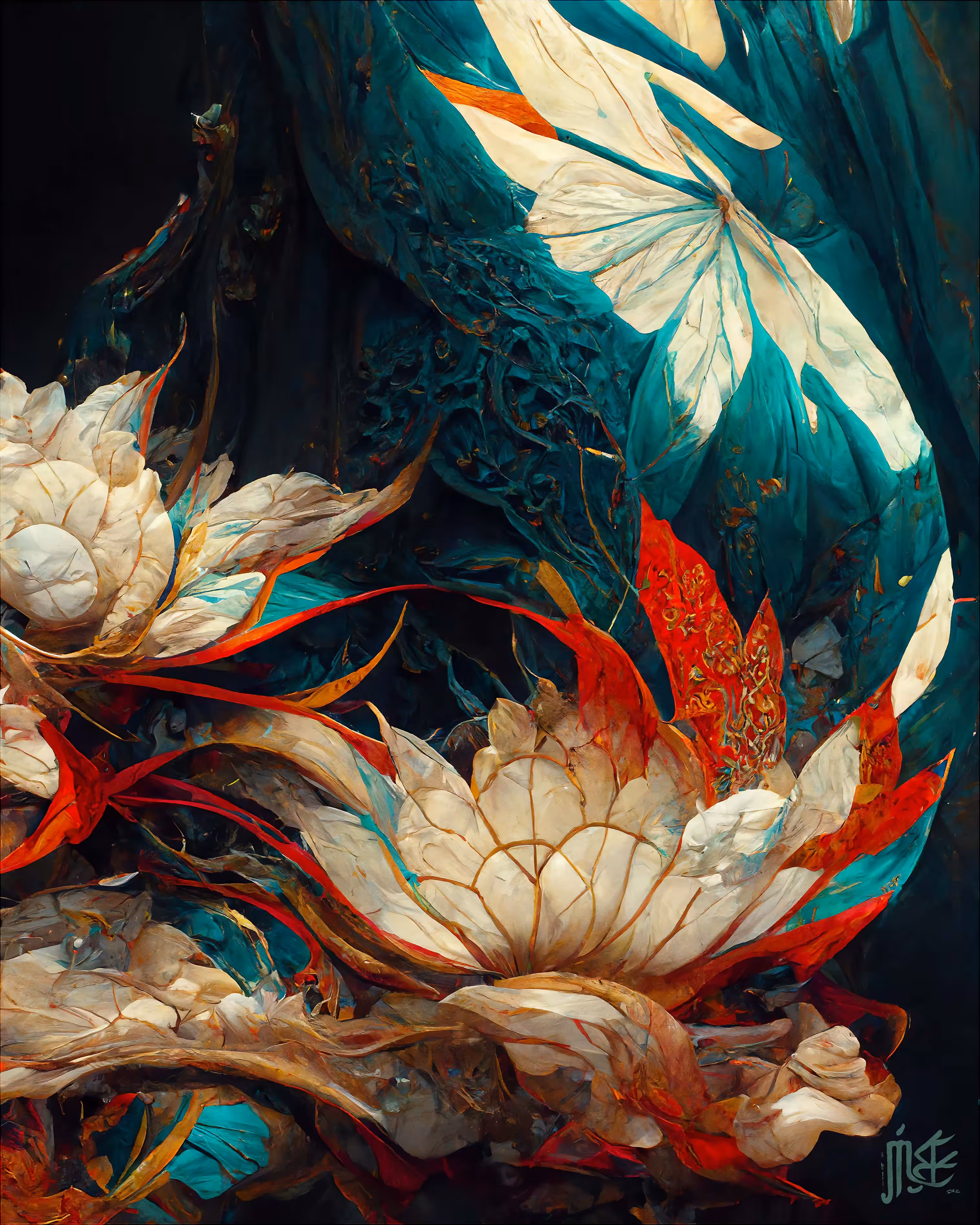 Flower With a Sharp Reflection