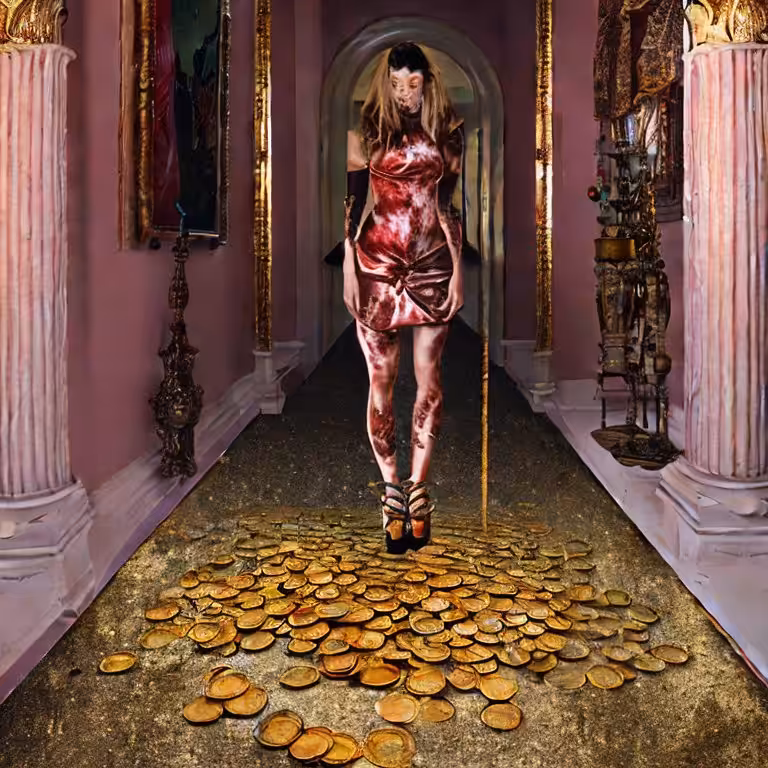 Meat Dress and Coins