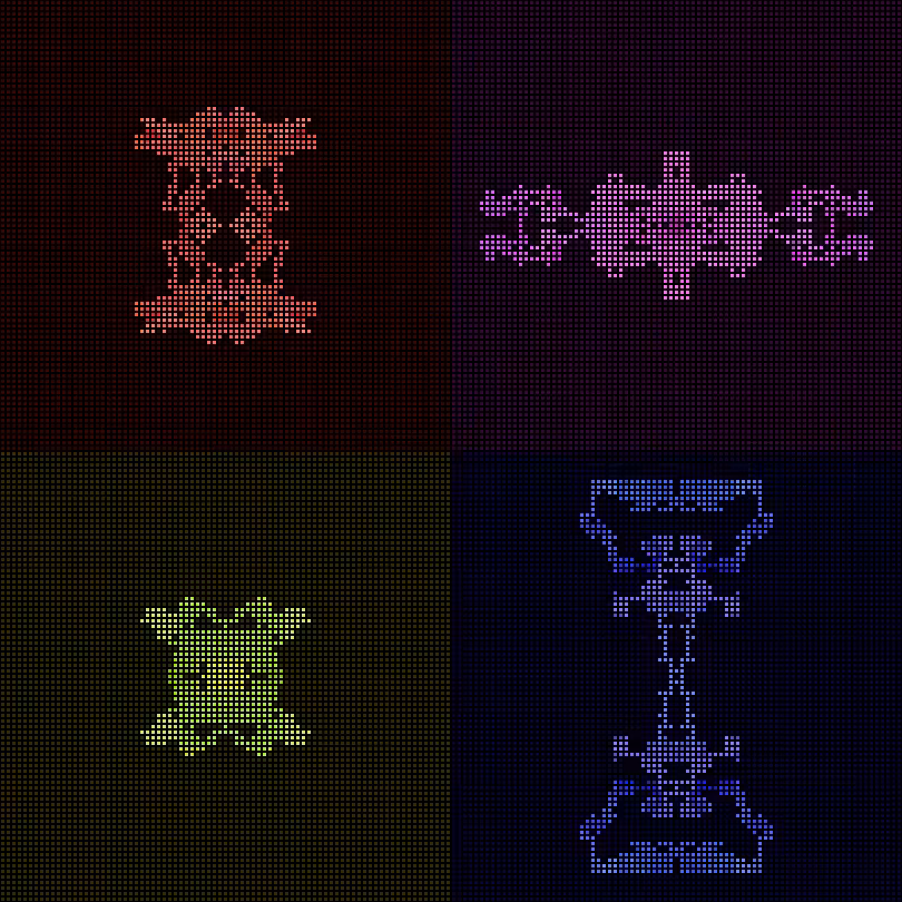 Dither Creatures 2x2 #75
