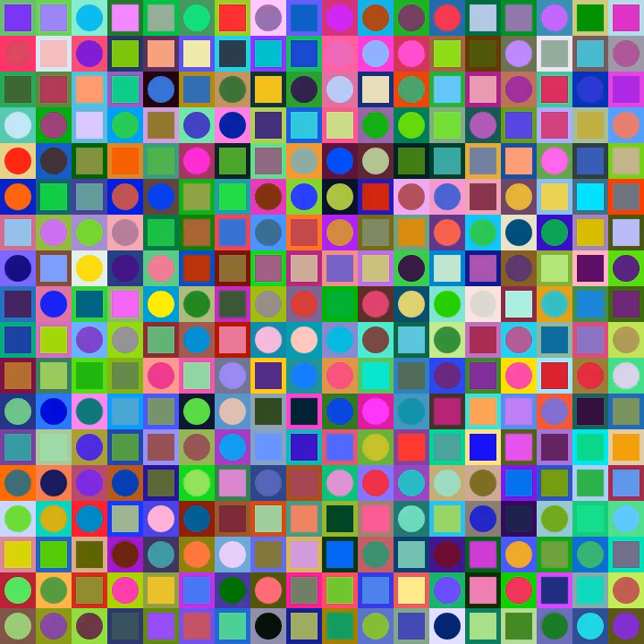 Square Dot Composition #54
