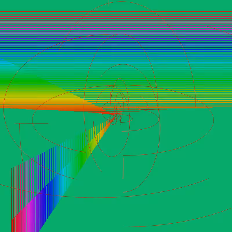 Fibonacci Rainbow Spirals v2 var7 #1