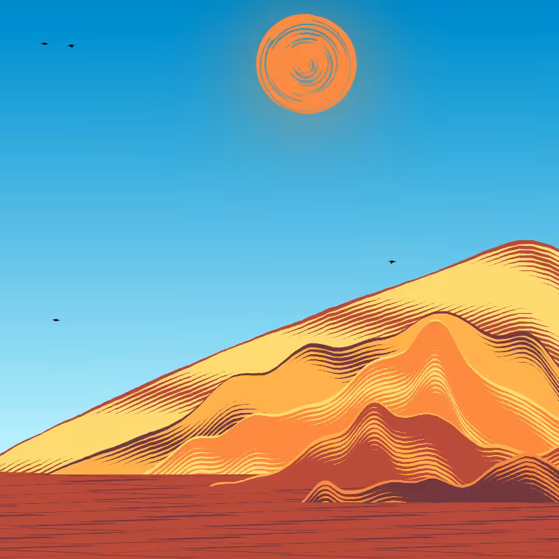 Painted Mountain Sunset #198
