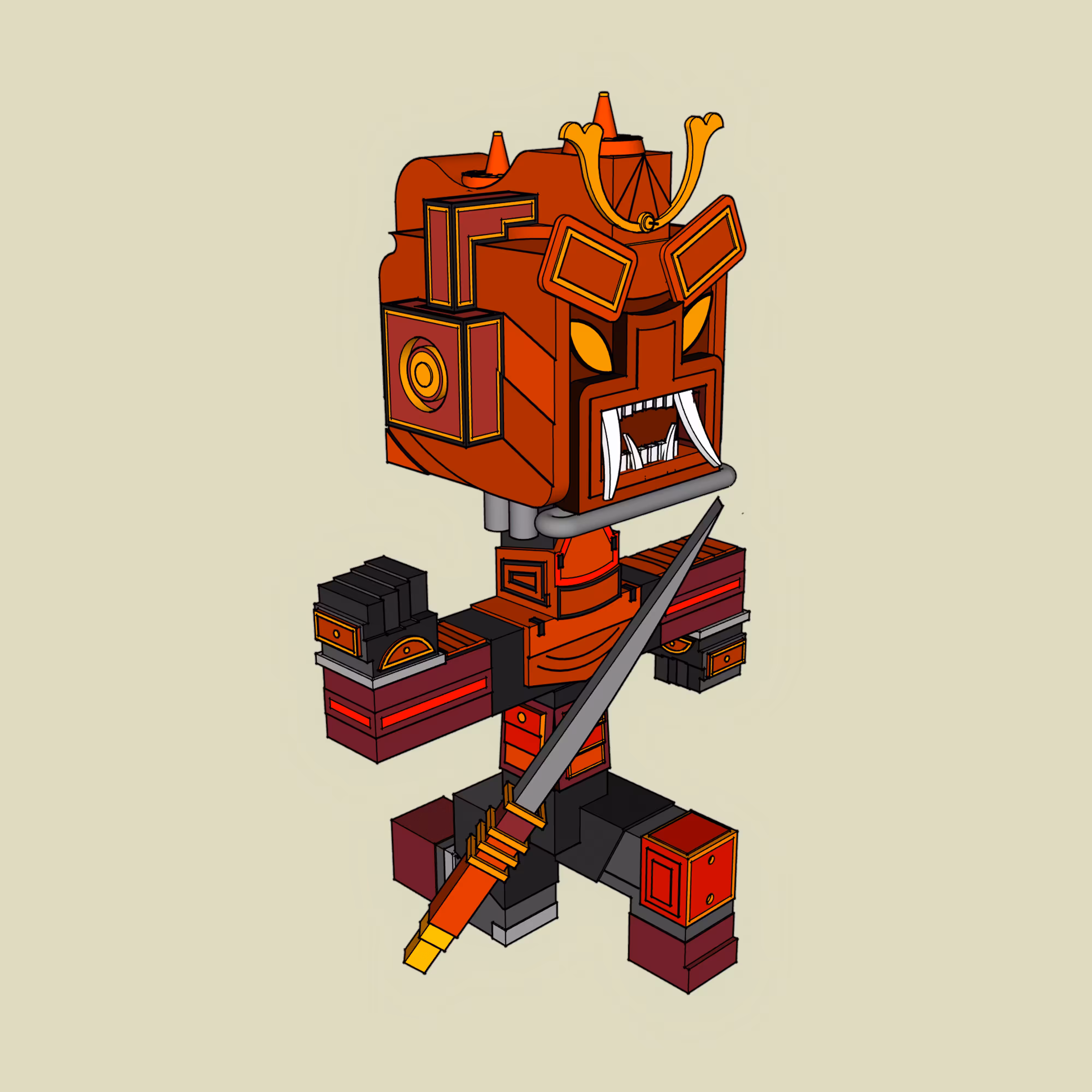 BrickBeads #5108 - KatanaBead