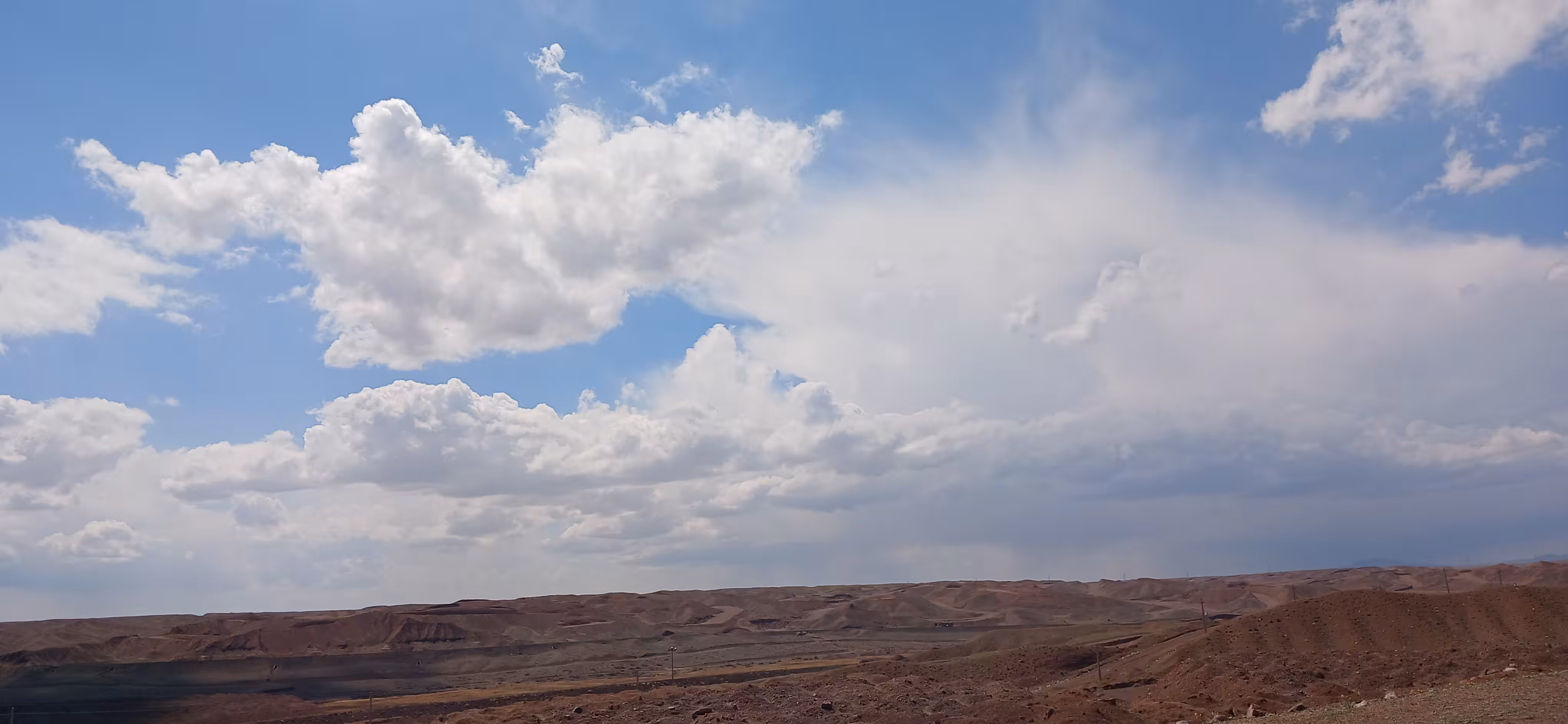 Clouds rushing towards me