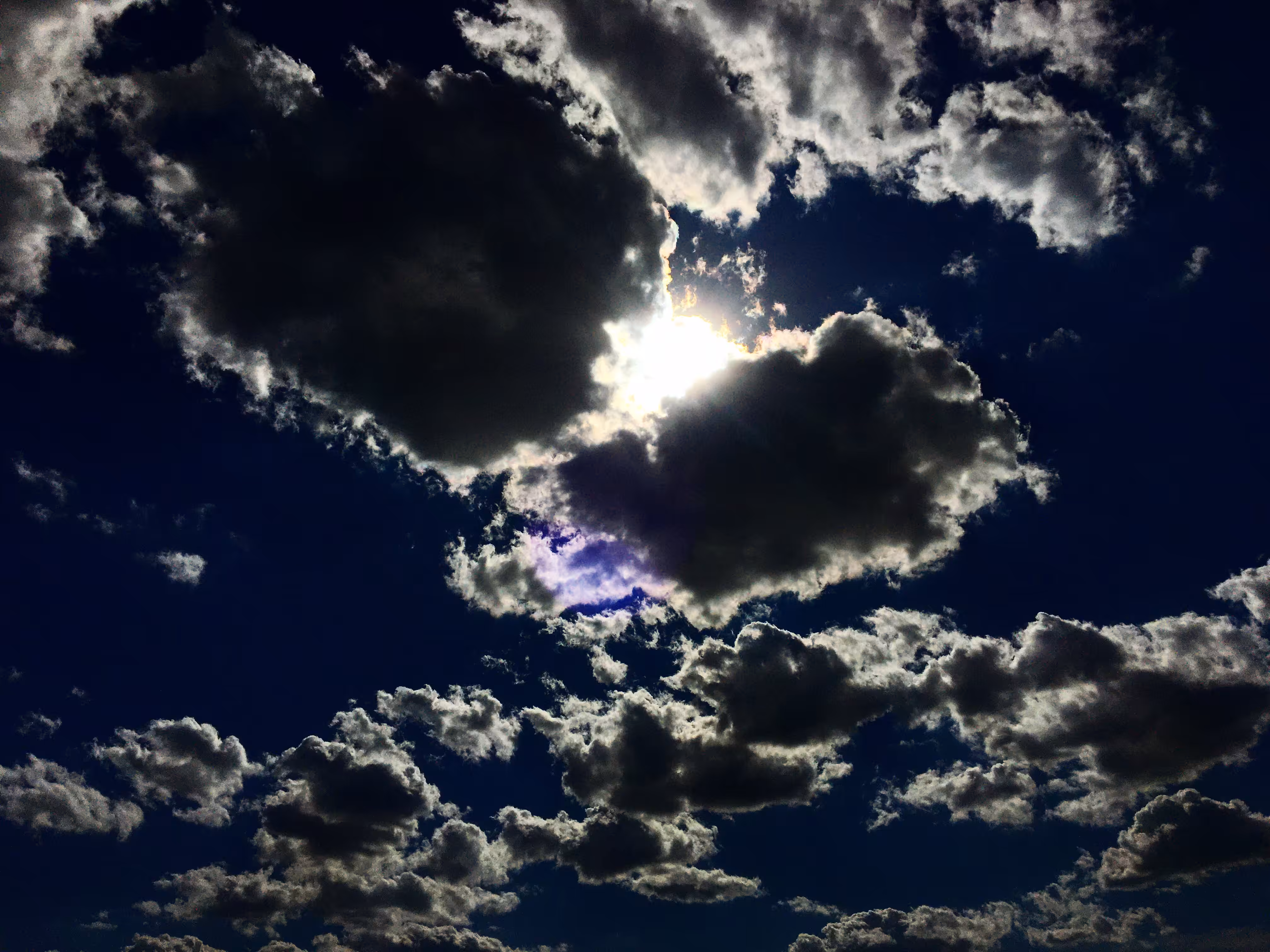 Clouds in the blue sky